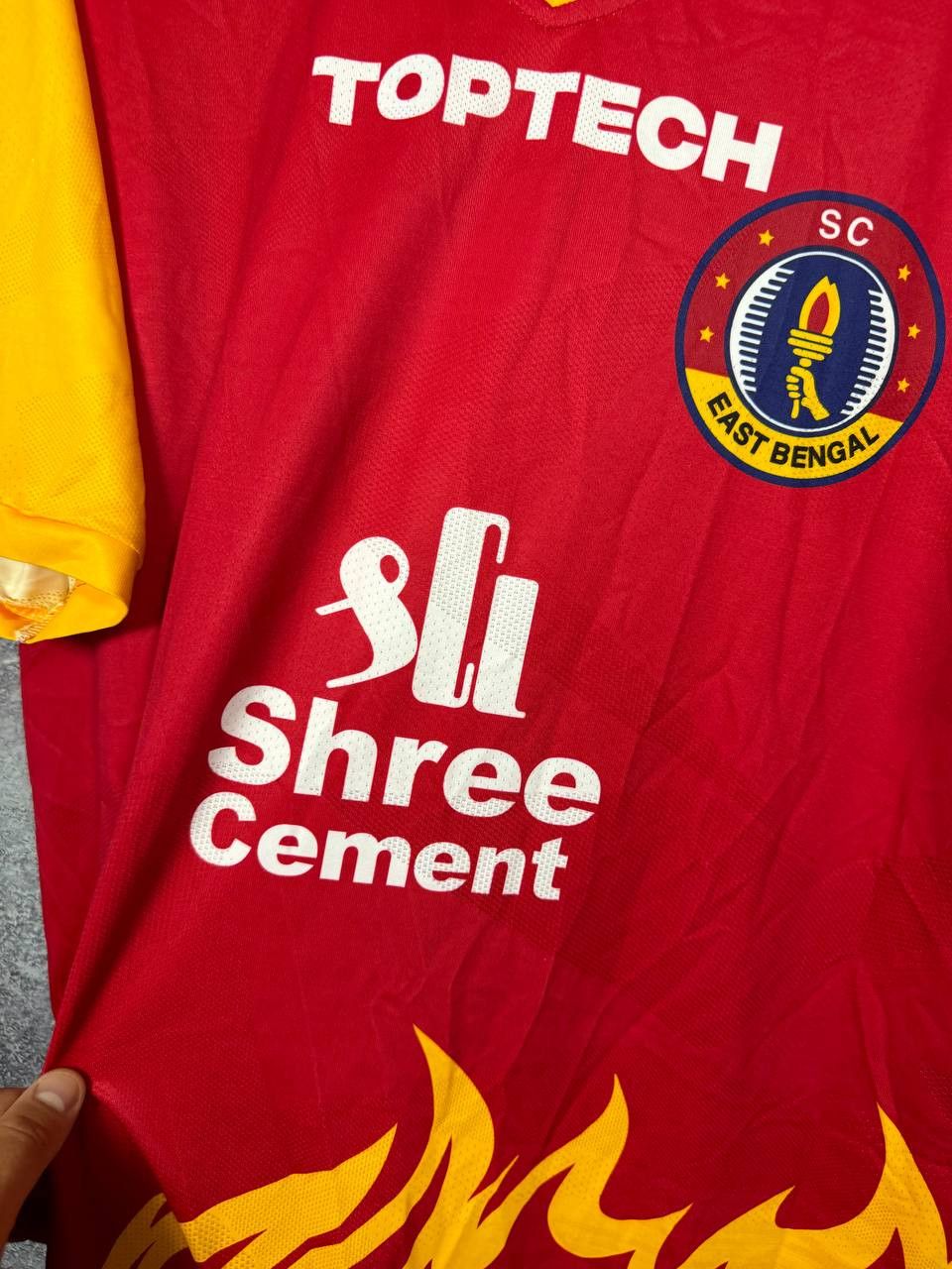 Vintage Matchworn SC East Bengal 2019/20 Toptech Soccer Jersey Size US XXL / EU 58 / 5 - 7 Thumbnail