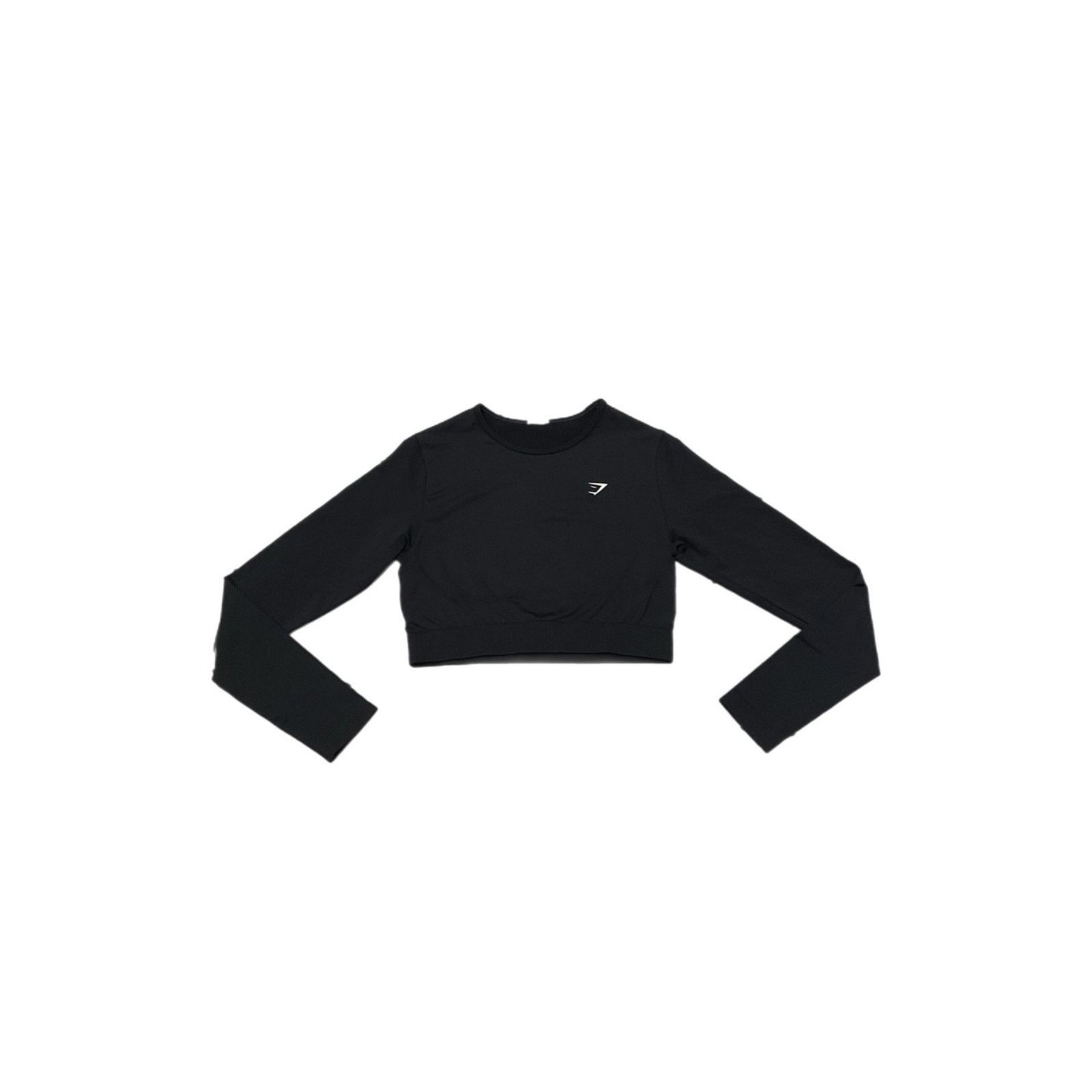 Gymshark Gymshark Black Long Sleeve Cropped Performance Top Size S / US 4 / IT 40 - 1 Thumbnail