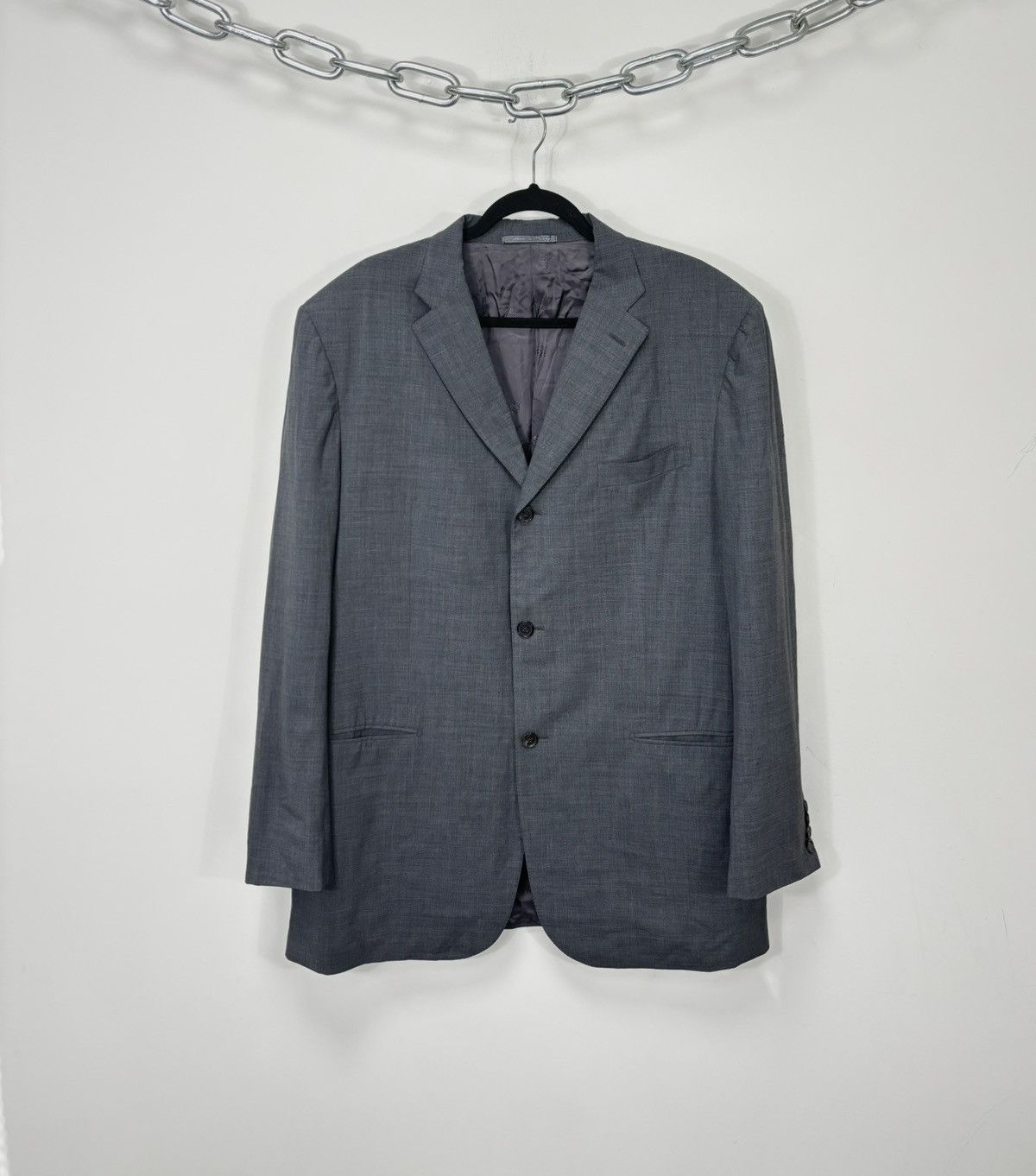 Isaia Isaia 3-Buttons Men’s Formal Super 120’s Wool Blazer Jacket Size 46L - 1 Thumbnail