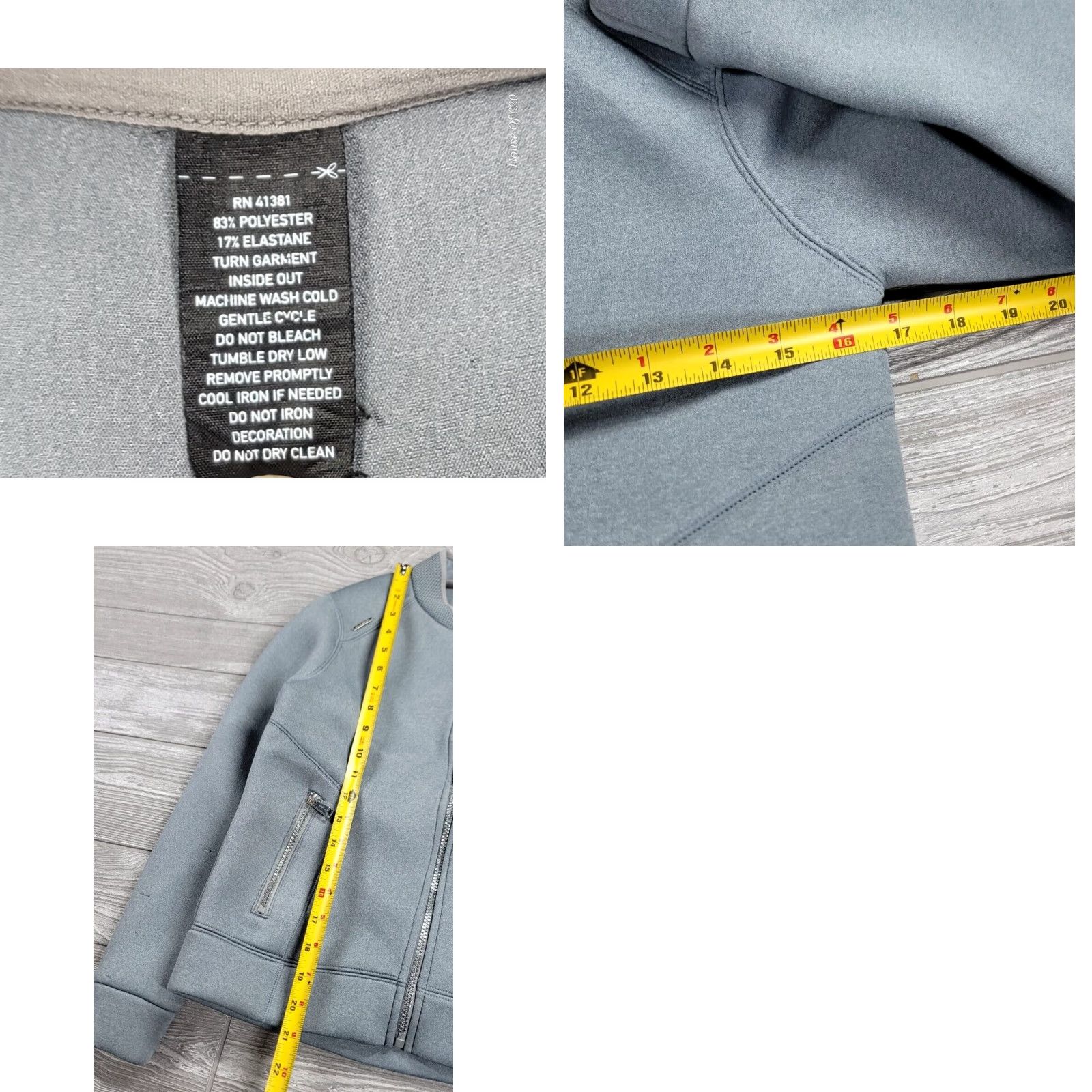 Vintage Polo Sport Jacket XS Women Gray Full Zip Stretch Long Sleeve Pockets Embroidered Logo Size XS / US 0-2 / IT 36-38 - 8 Thumbnail