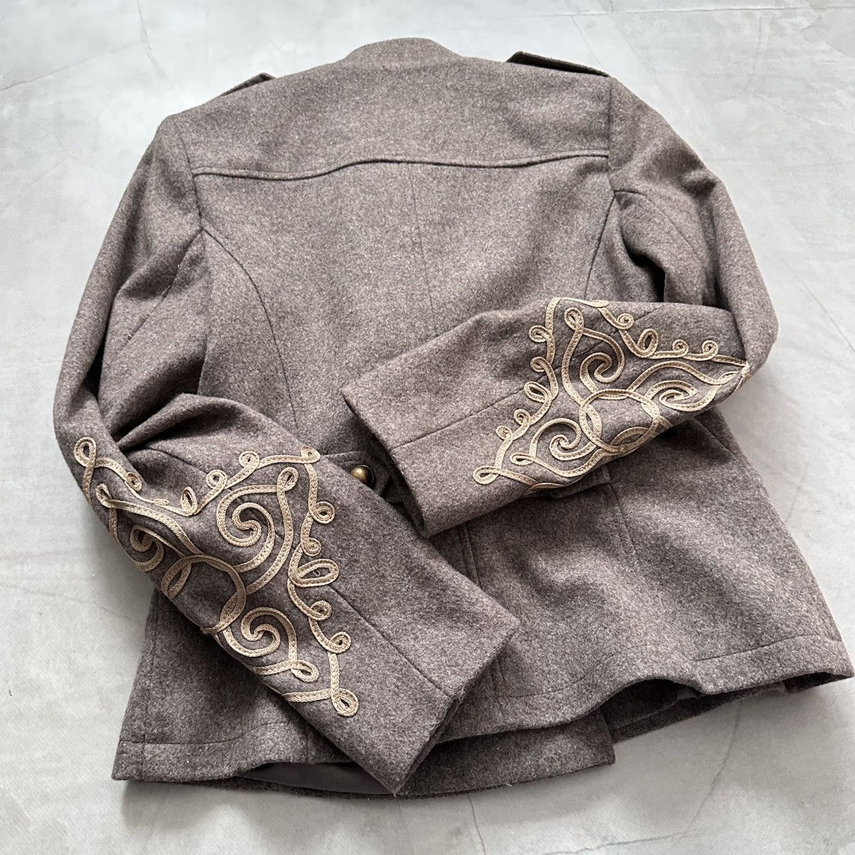Hysteric Glamour × Undercover 00s Napoleon Military Jacket Wool Coat YSL PPFM Balmain Vibe Size M / US 6-8 / IT 42-44 - 12 Thumbnail