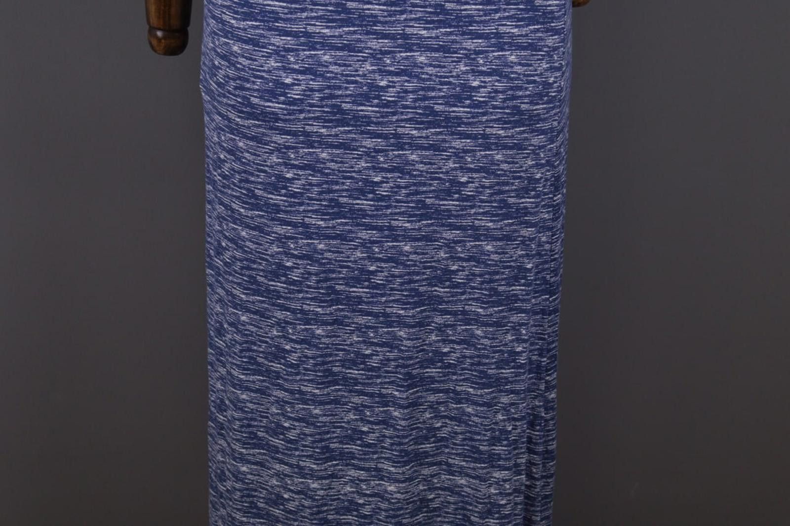 Designer Elisa Cavaletti Sono Italiana Blue Printed Long Dress Size L Size L / US 10 / IT 46 - 3 Thumbnail