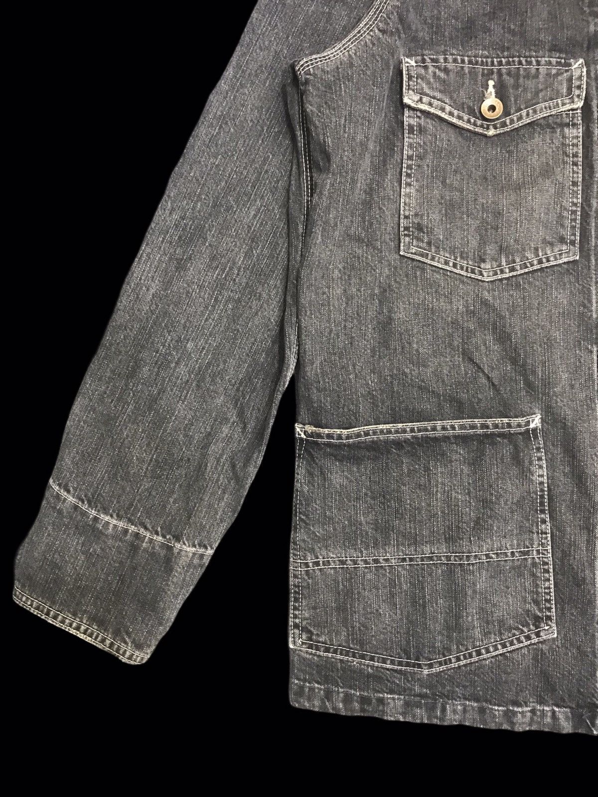 Edwin 💥ARCHIVAL💥VTG EDWIN BLACK WASH CHORE JACKET F361 Size US L / EU 52-54 / 3 - 7 Thumbnail