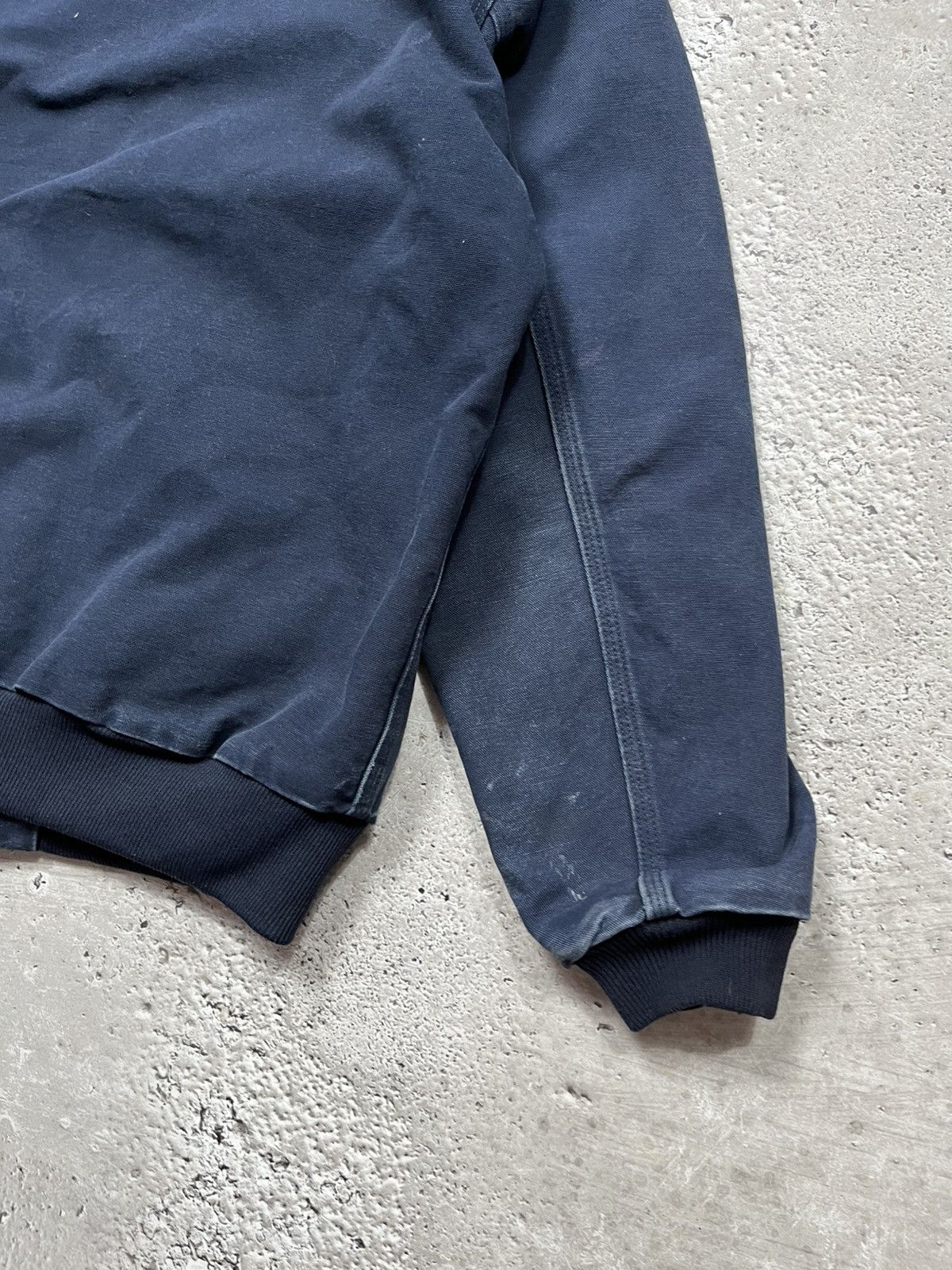 Carhartt Vintage Carhartt Hooded Work Jacket Faded Blue Distressed Size US L / EU 52-54 / 3 - 10 Thumbnail