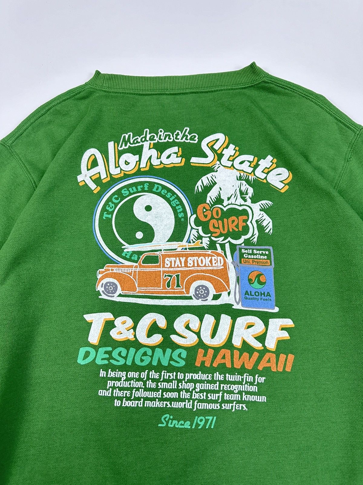 Sun Surf Vintage 90sT&C Surf Aloha State Crewneck A611 Size US XL / EU 56 / 4 - 4 Thumbnail