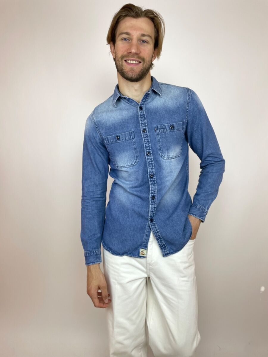 Ralph Lauren Vintage Ralph Lauren Polo Jeans Company Denim shirt Size US M / EU 48-50 / 2 - 4 Thumbnail
