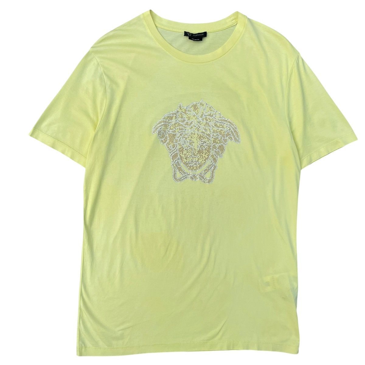 Versace Versace Medusa Taylor Fit Crystal and Stud Embellished Shirt Size US XL / EU 56 / 4 - 1 Thumbnail