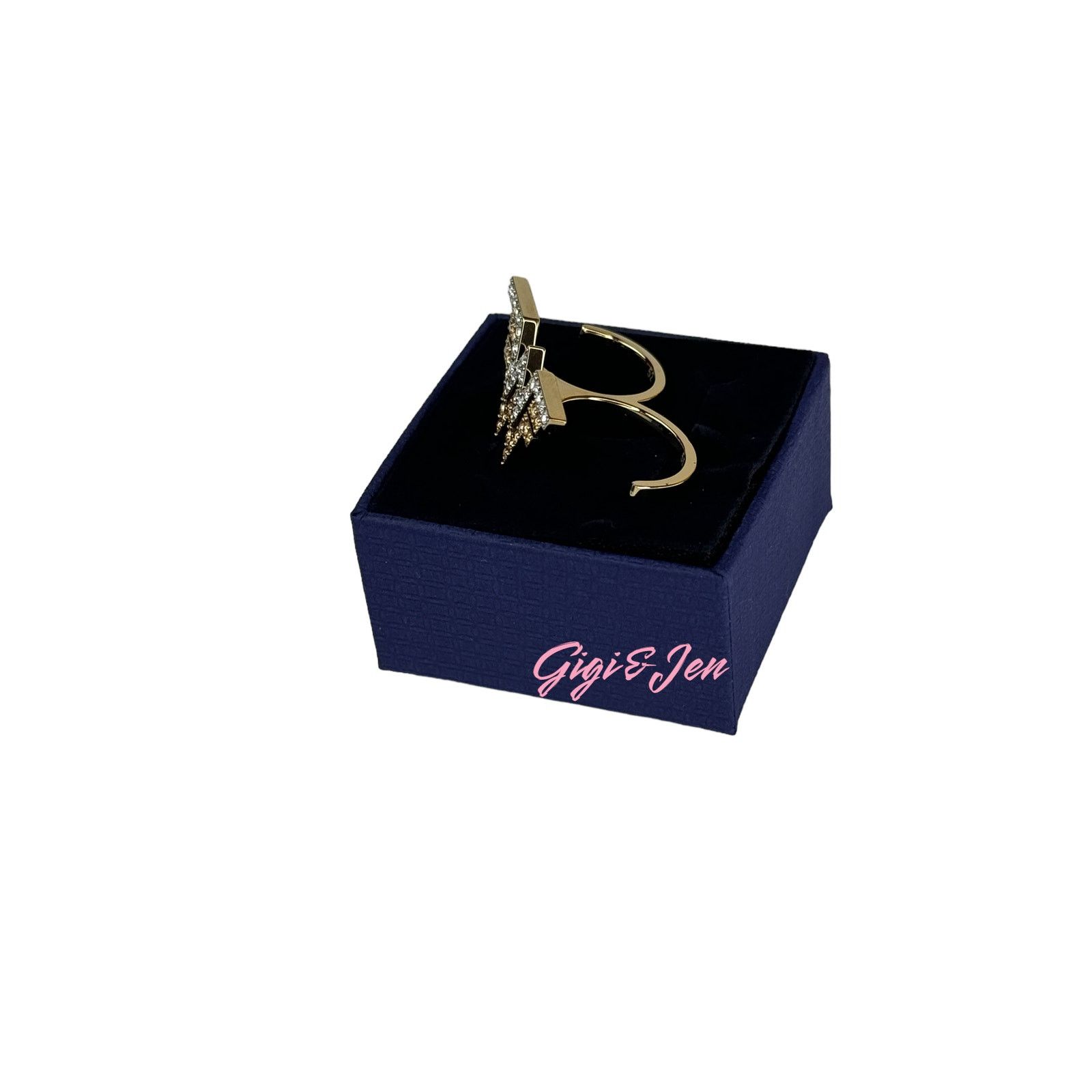 Swarovski Swarovski Fit Wonder Woman double ring Gold tone 55 - 58 Size ONE SIZE - 10 Thumbnail