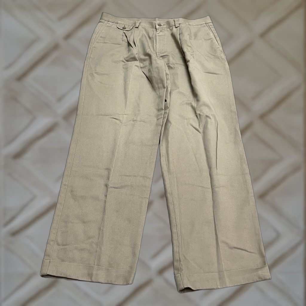 Dockers DOCKERS Pants Khakis Relaxed Fit Straight Leg Mens 36x31 Brown Casual Vintage: No Size US 36 / EU 52 - 1 Thumbnail