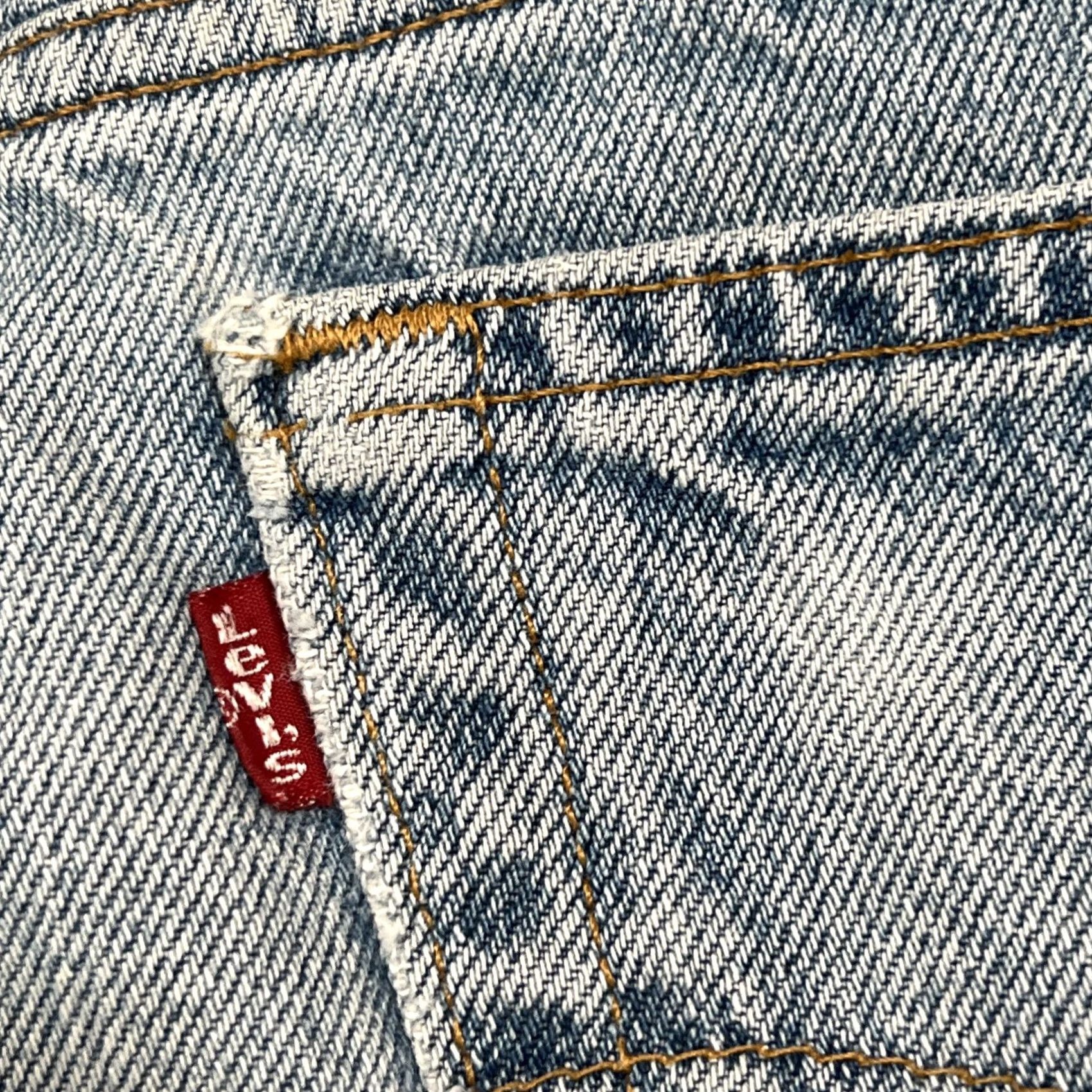 Levi's VINTAGE Levis 468 Jeans Mens 34x34 Relaxed Straight Leg Blue Cotton Mexico 5-Pocket Denim 90s USA Rock Mens Size US 34 / EU 50 - 6 Thumbnail