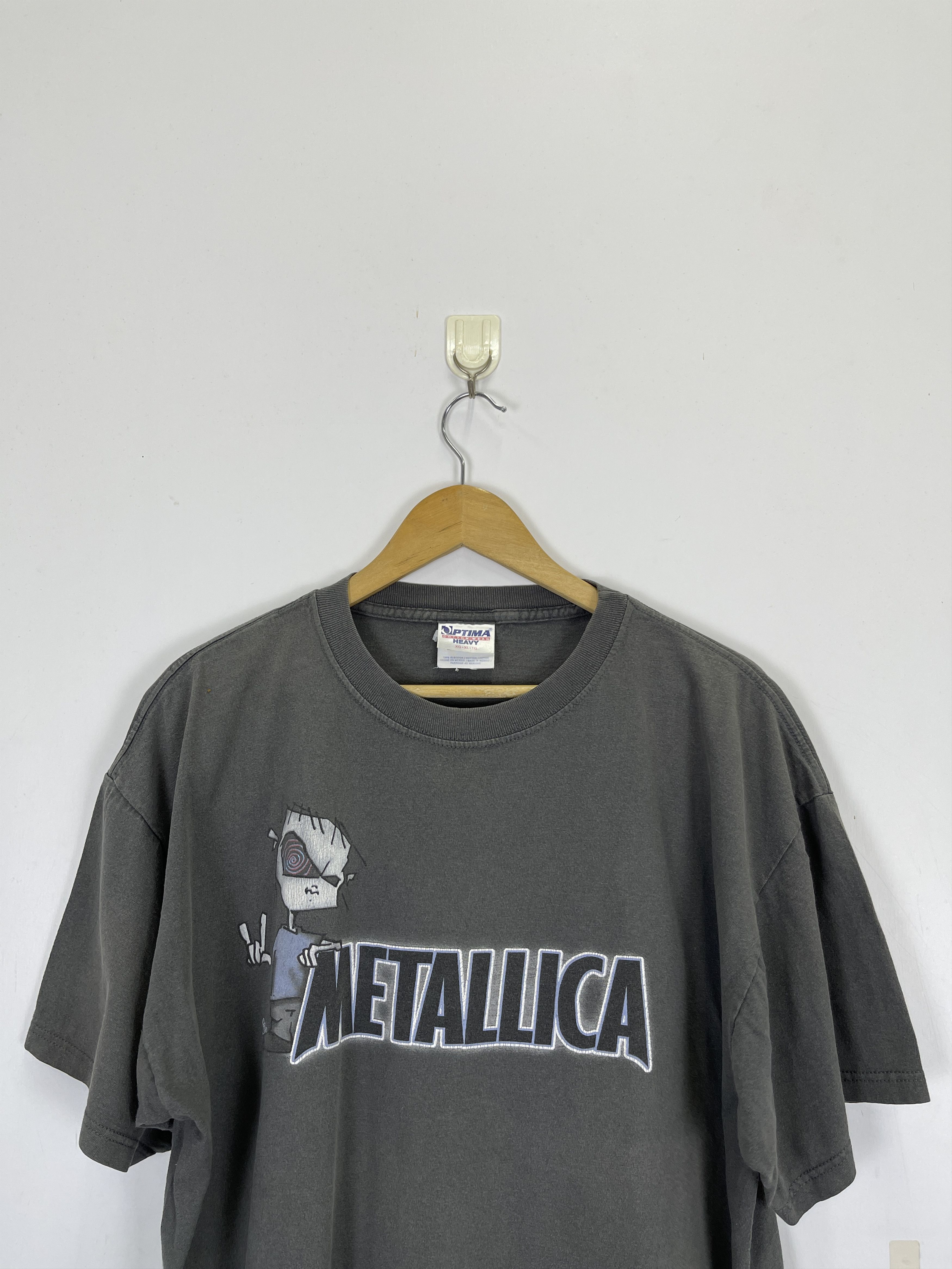 Band Tees × Metallica × Vintage Vintage 90s Metallica Band Short Sleeve T-Shirt TA0421 Size US XL / EU 56 / 4 - 2 Thumbnail
