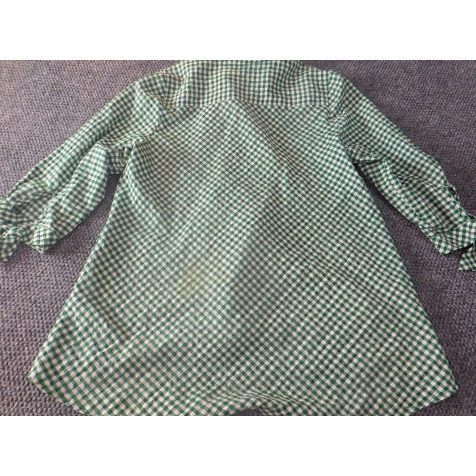 Vintage Susan Graver Blouse Shirt Womens Classic Casual Stretch Knit Green 12 Button Collared Long Sleeve Pullover Size XL / US 12-14 / IT 48-50 - 7 Thumbnail