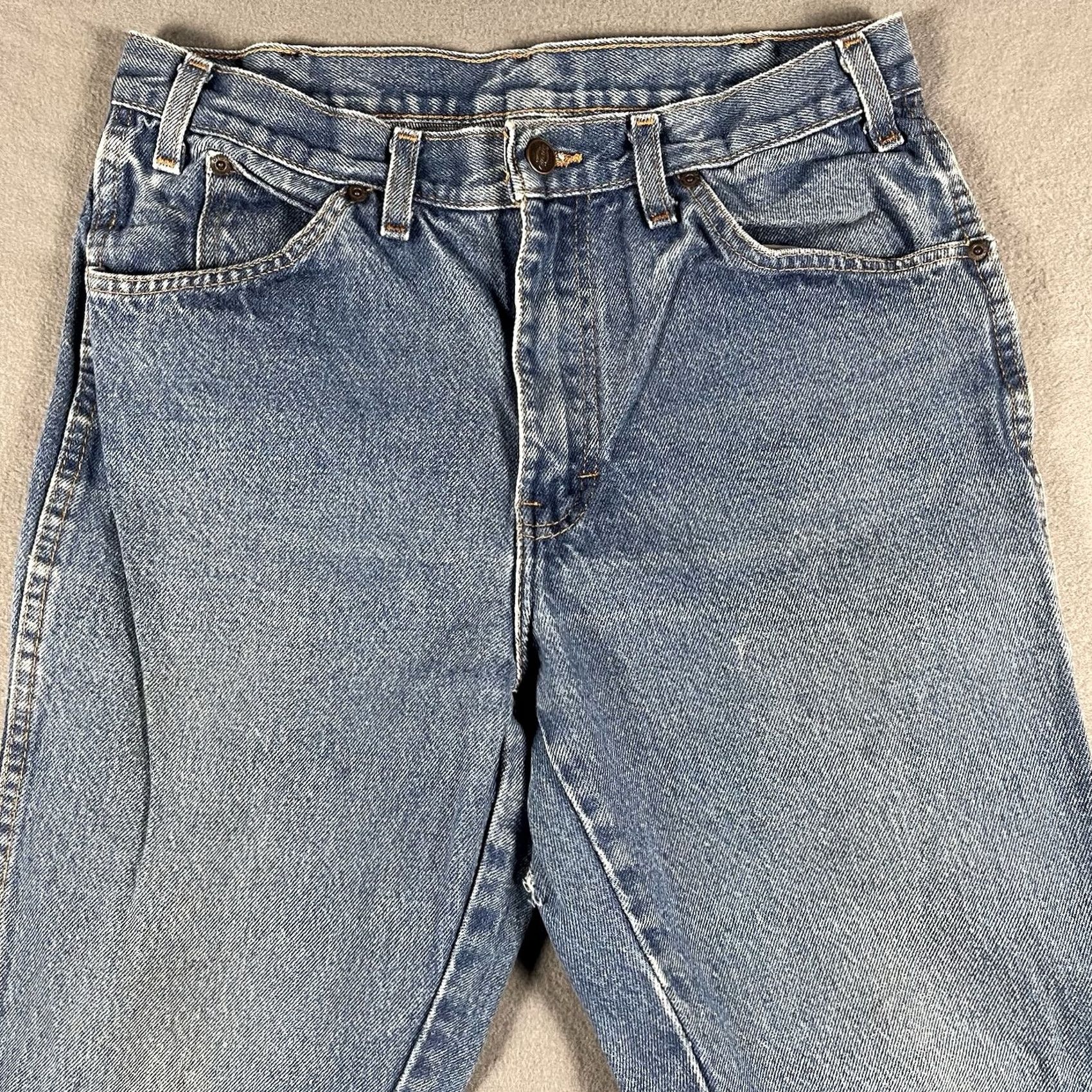 Levi's VINTAGE Dickies Jeans Men 33x30 Light Wash Distressed Skater Straight Leg Blue Size US 33 - 2 Thumbnail