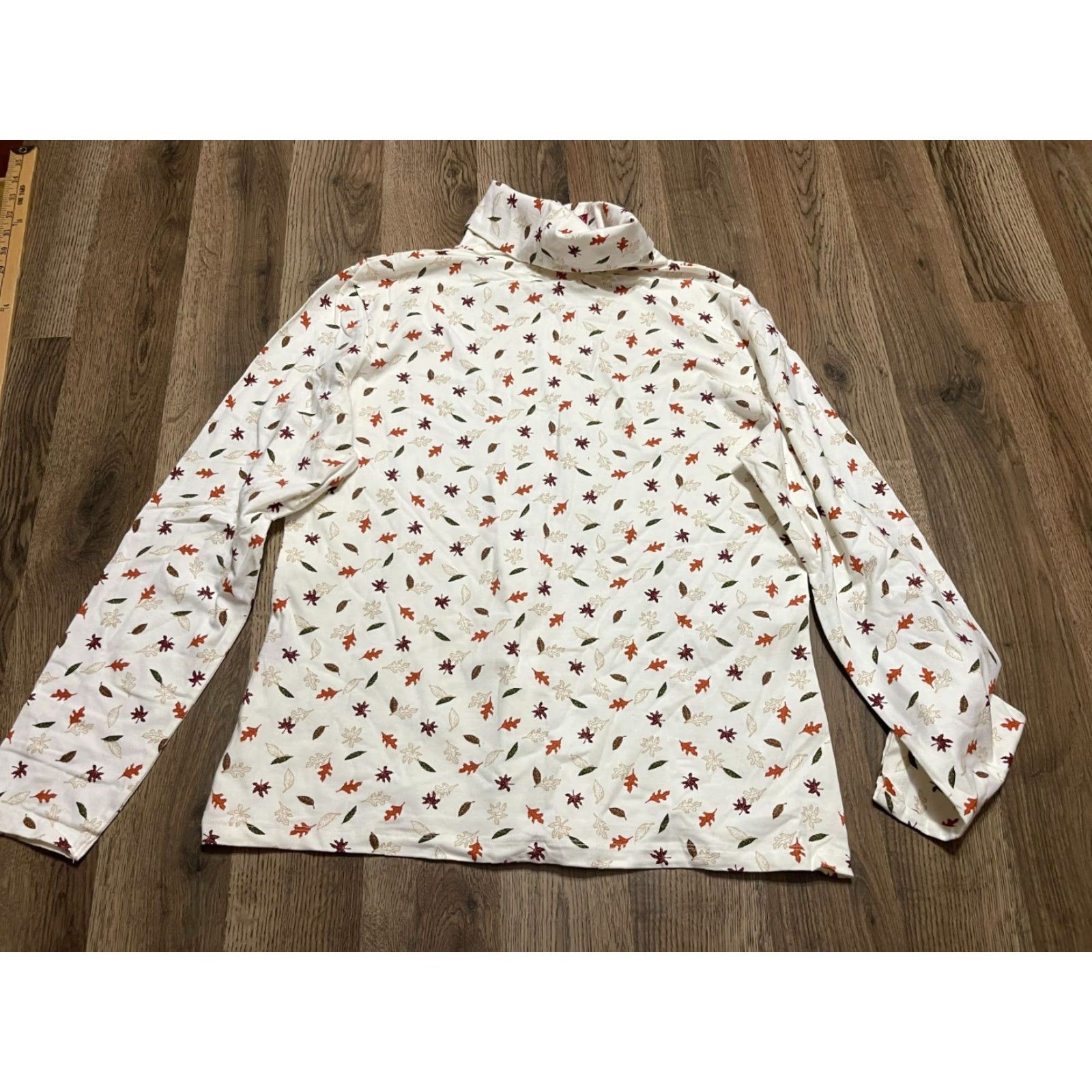 Vintage VINTAGE Northcrest Shirt Womens XL Pullover Turtleneck Orange Blue White Brown HolidayLodge Size XL / US 12-14 / IT 48-50 - 2 Thumbnail