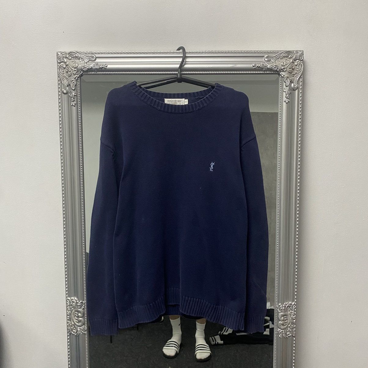 Yves Saint Laurent Vintage Yves Saint Lauren Sweatshirt orb logo Size US M / EU 48-50 / 2 - 1 Thumbnail