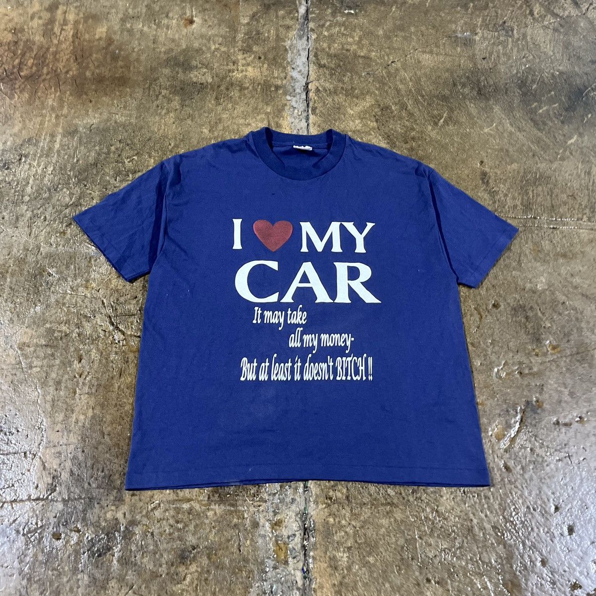 Vintage Vintage 90s I Love My Car Funny Humor Parody Joke Tee Shirt Size US XL / EU 56 / 4 - 3 Thumbnail