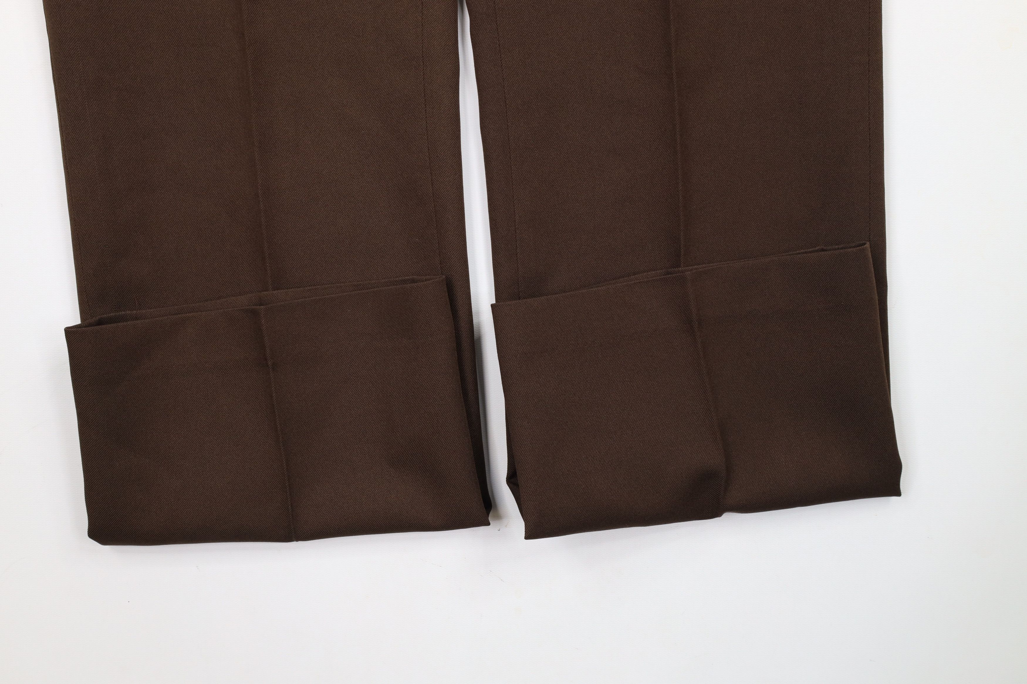 Vintage Vintage 70s Streetwear Flared Wide Leg Chino Pants Brown USA Size US 32 / EU 48 - 5 Thumbnail
