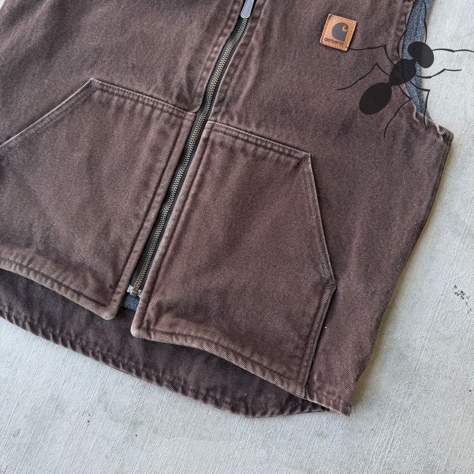 Carhartt × Vintage Carhartt V19 DKB brown work wear vest Size US M / EU 48-50 / 2 - 2 Thumbnail
