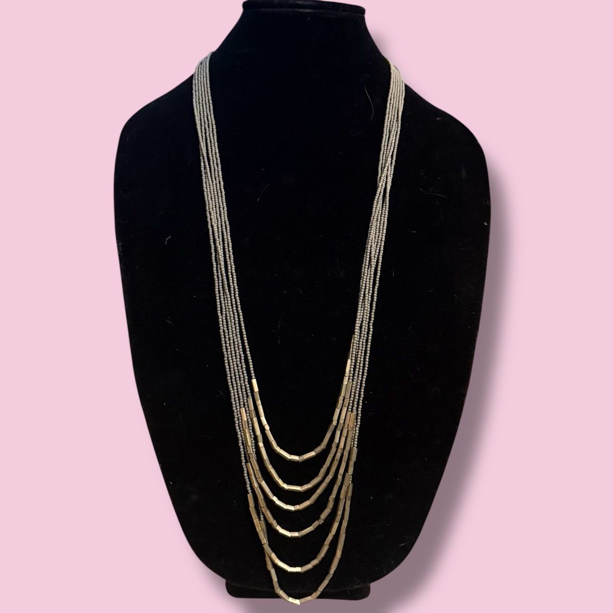 Other Premier Designs long multi strand gray seed bead necklace Size ONE SIZE - 1 Thumbnail