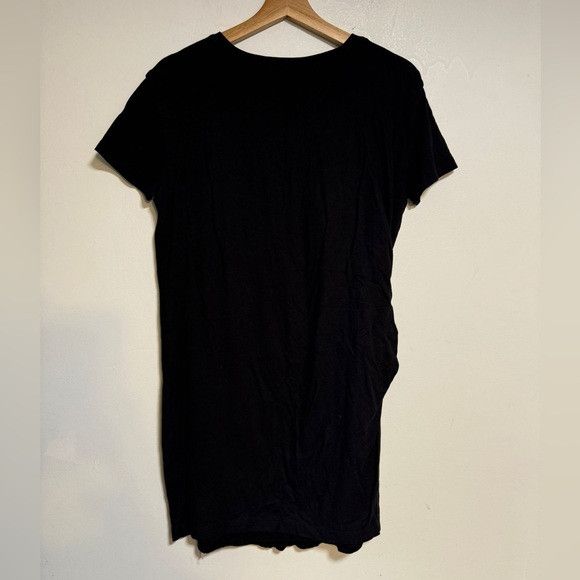 Vince Vince Black Tie-Front T-Shirt Dress Size S Size S / US 4 / IT 40 - 6 Thumbnail