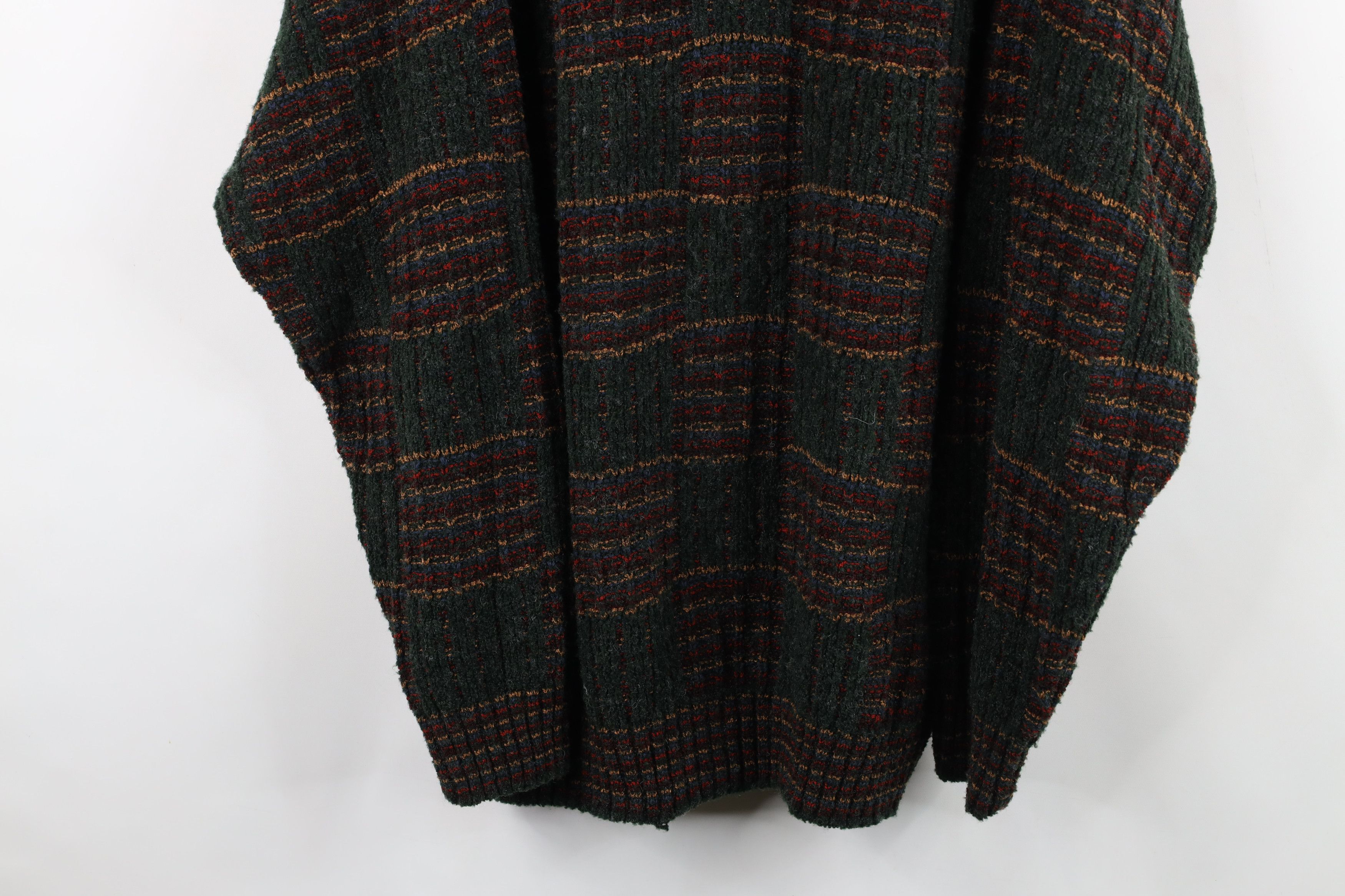Vintage Vintage 90s Streetwear Checkered Wool Blend Knit Sweater USA Size US M / EU 48-50 / 2 - 3 Thumbnail