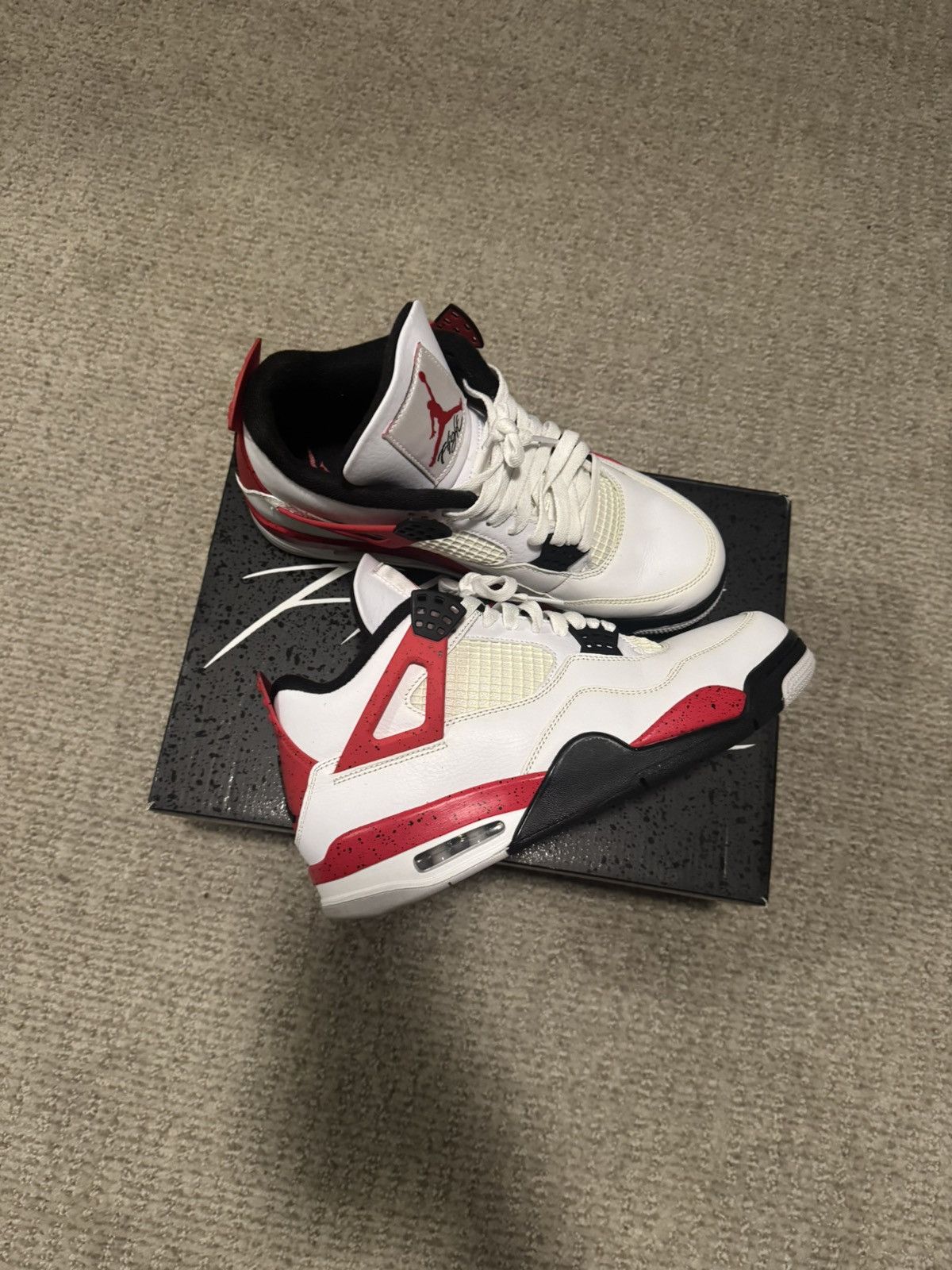 Jordan Brand Jordan Retro 4 “Red Cement” Size US 9.5 / EU 42-43 - 1 Thumbnail
