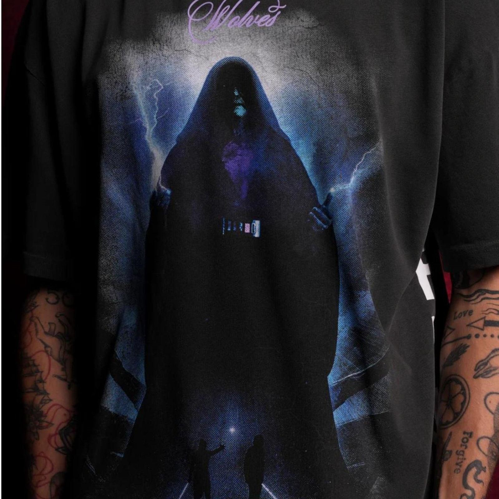 Darc Sport SITH LORD "PREMIUM" OVERSIZED TEE IN WOLF GRAY Size US M / EU 48-50 / 2 - 6 Thumbnail