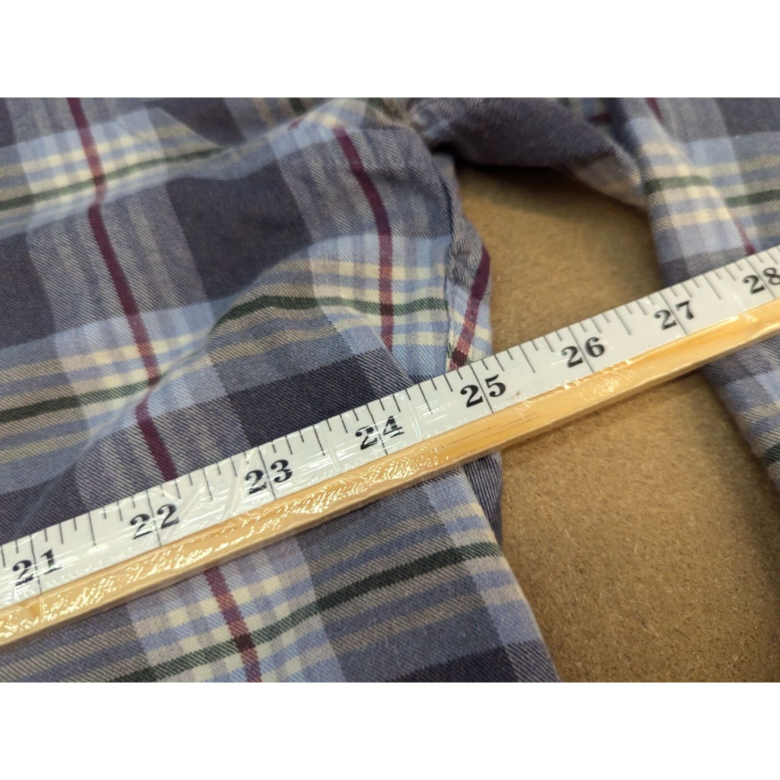 Valentino VALENTINO Jeans Button-Down Shirt Plaid Check Front Pocket 41 Mens Casual Shirt Size US L / EU 52-54 / 3 - 7 Thumbnail