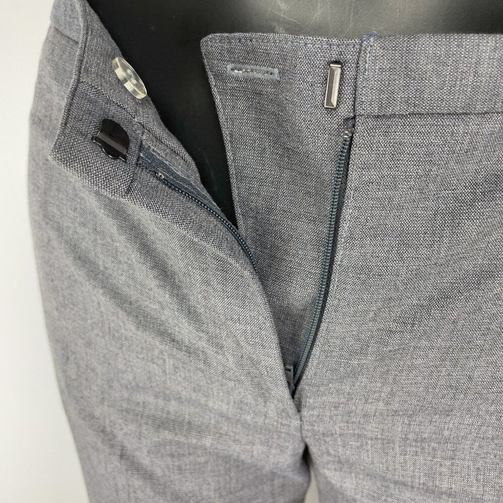 Other T TAHARI Office Academia Slightly Flared Gray Trouser Size 4 Size 27" / US 4 / IT 40 - 4 Thumbnail