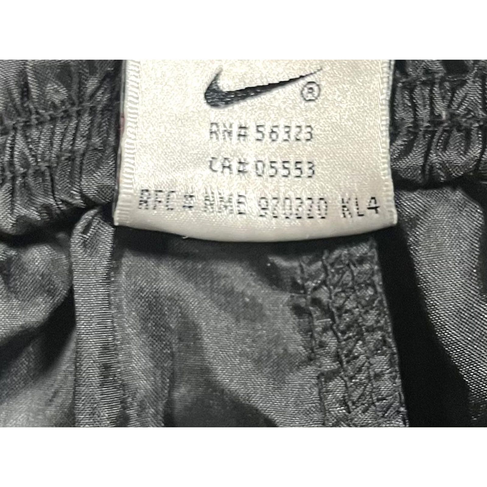 Nike VINTAGE Nike Track Pants Mens Large Black Elastic Waist Ankle Zip Athletic Size US 33 - 7 Thumbnail
