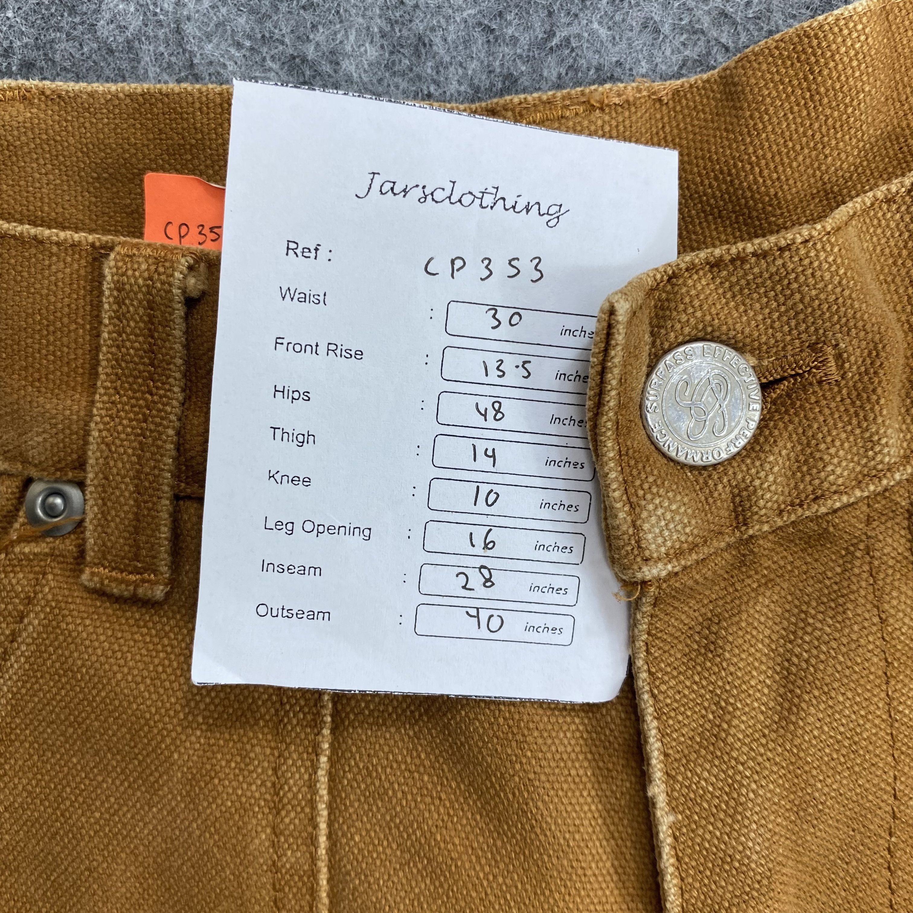 Carhartt Vintage Surpass Double Knee Like Carhartt Duck Canvas -CP353 Size US 30 / EU 46 - 8 Thumbnail