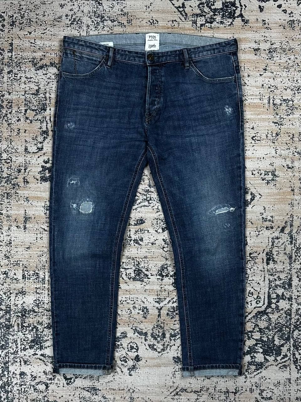PT Torino Pt01 PT05 Torino Blue Ripped Italian Denim Jeans Pants Size US 38 / EU 54 - 1 Thumbnail