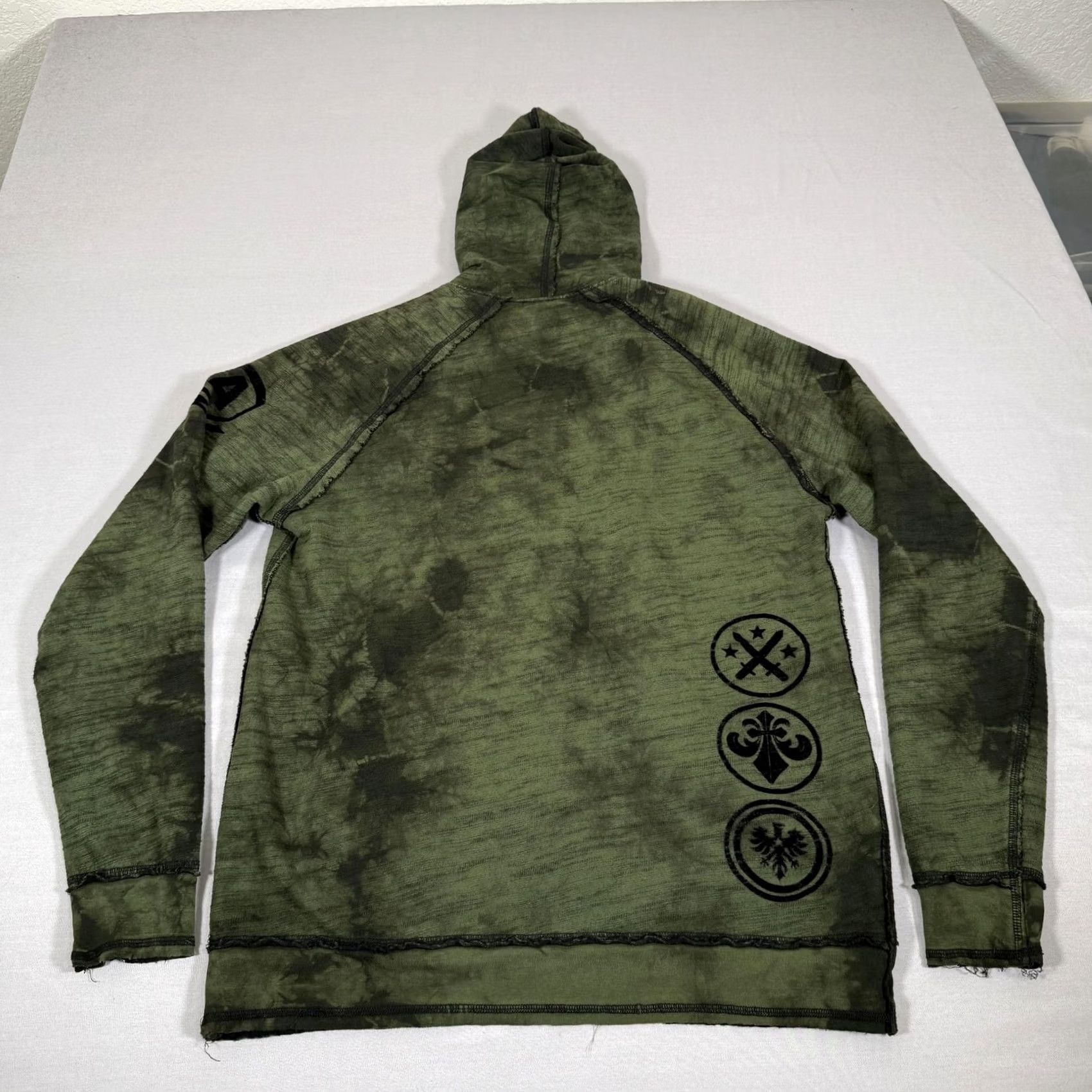 Affliction VINTAGE Affliction Hoodie Men Large Black Reversible Pullover Sweater Skull Y2K Pulse Size US L / EU 52-54 / 3 - 4 Thumbnail