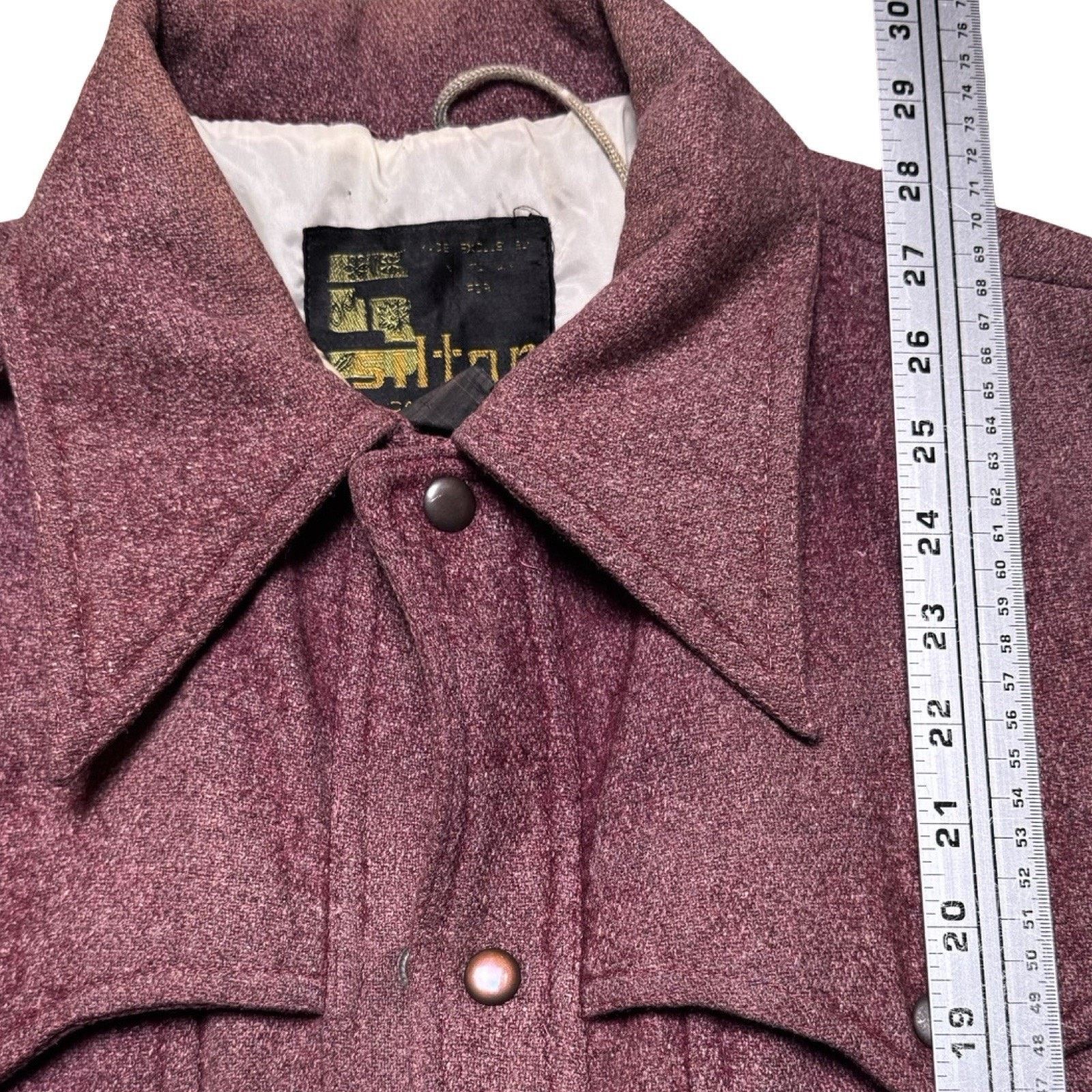 Other Vintage 60s 70s Silton Button Coat Size L Maroon Red Faded Size US L / EU 52-54 / 3 - 8 Thumbnail
