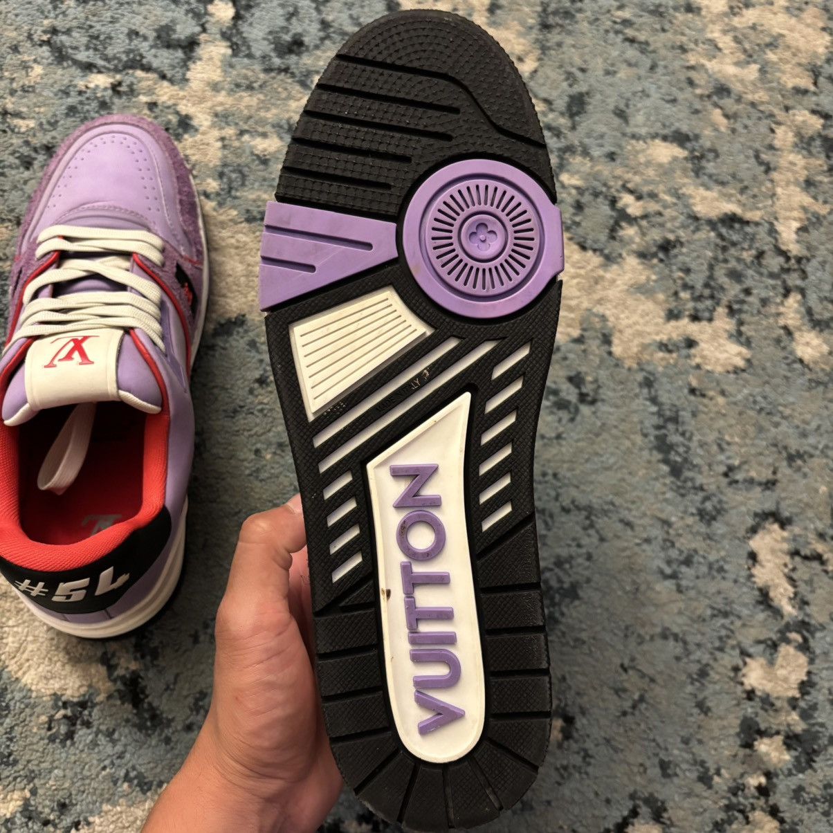Louis Vuitton Louis VuittonTrainer Low Suede Purple Size 9LV (10-10.5US) Size US 10.5 / EU 43-44 - 7 Thumbnail