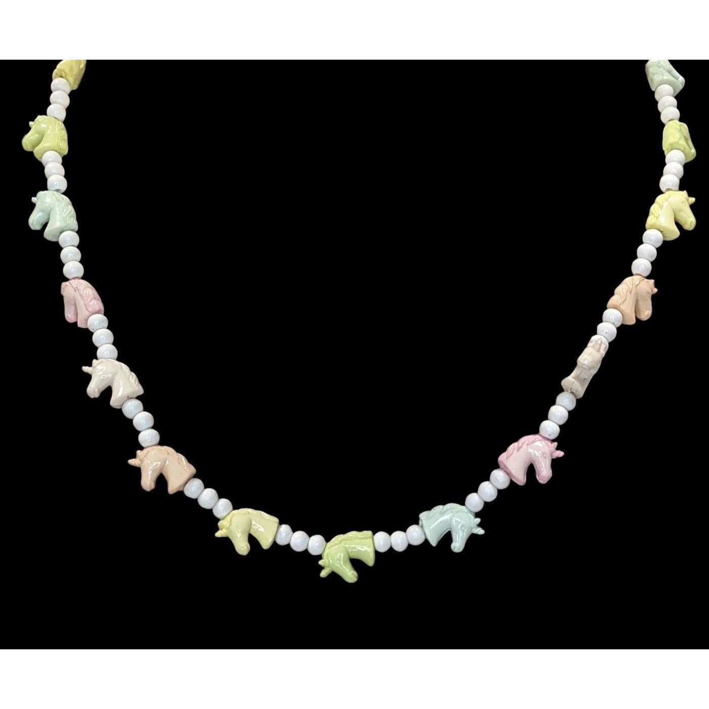 Other Pastel Unicorn Kidcore Beaded Necklace Size ONE SIZE - 3 Thumbnail