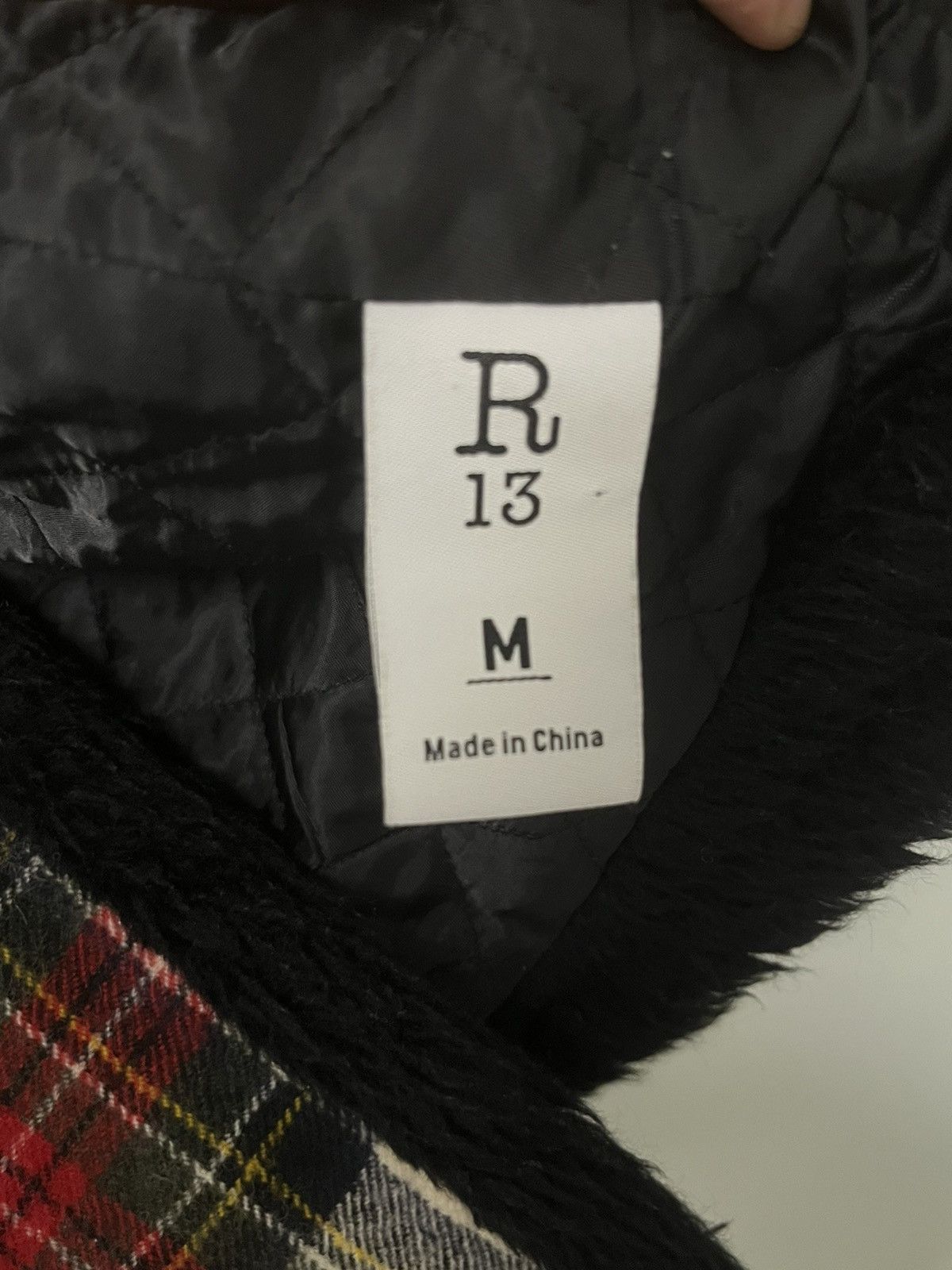 R13 Imitation sheepskin coat. Medium Size M / US 6-8 / IT 42-44 - 6 Thumbnail