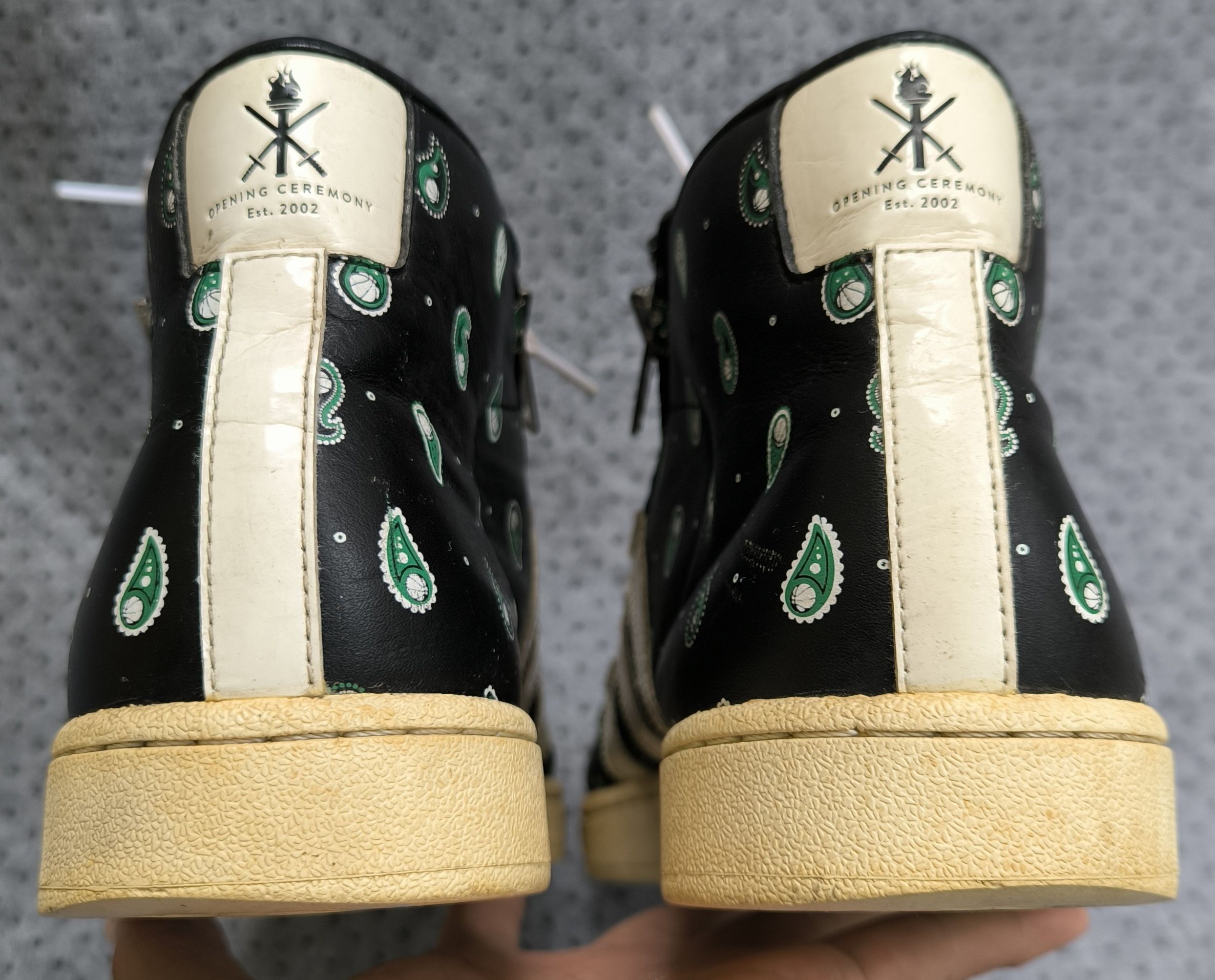 Adidas ADIDAS x OPENING CEREMONY paisley high-top sneakers Size US 11 / EU 44 - 6 Thumbnail