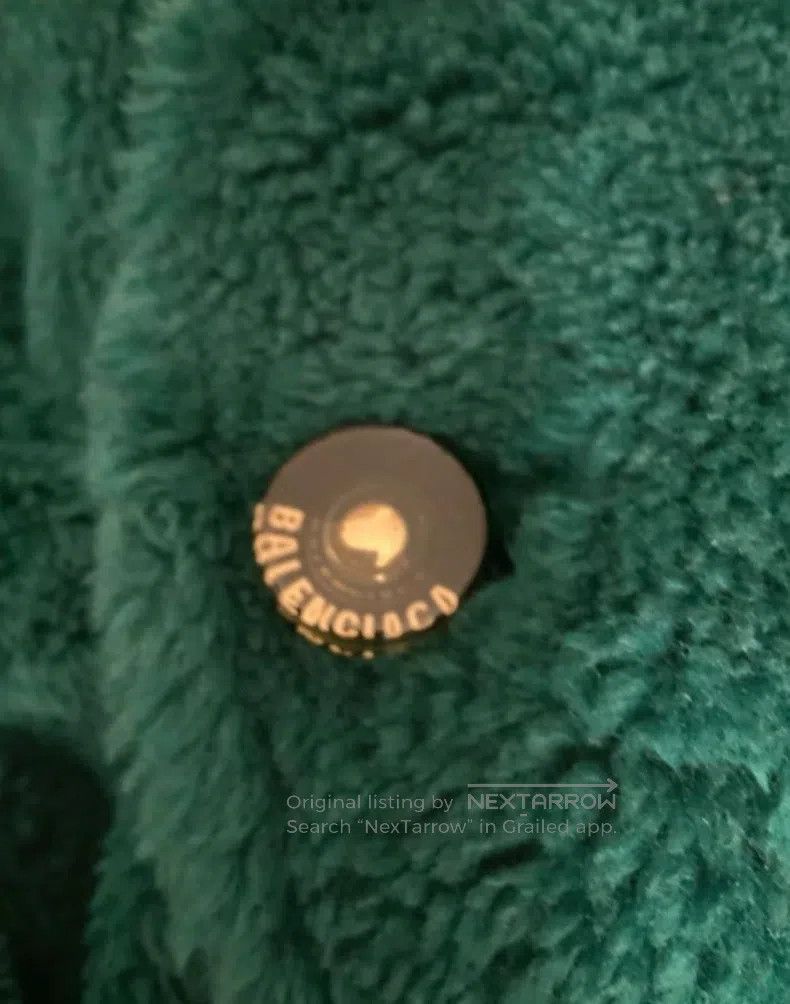 Balenciaga Balenciaga Dark green Teddy wrap-style coat Size XXS / US 00 / IT 34 - 5 Thumbnail