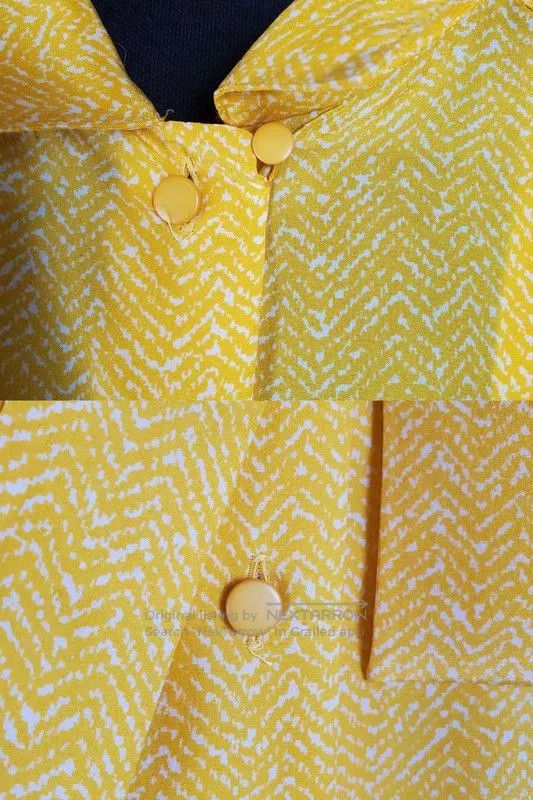 Dior Dior Yellow Silk Patterned Long Sleeve Shirt . Size S / US 4 / IT 40 - 8 Thumbnail