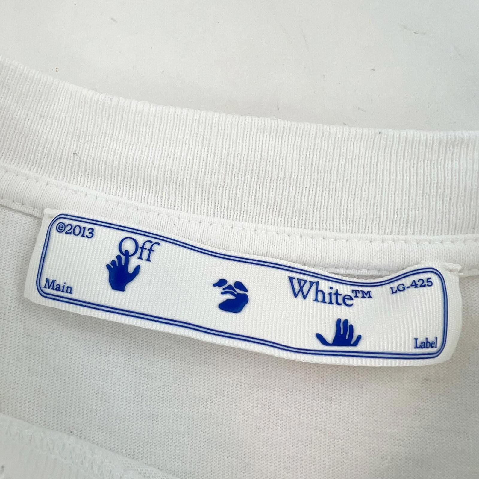 Off-White Off-White Sprayed Caravaggio White T Shirt Size US XS / EU 42 / 0 - 5 Thumbnail
