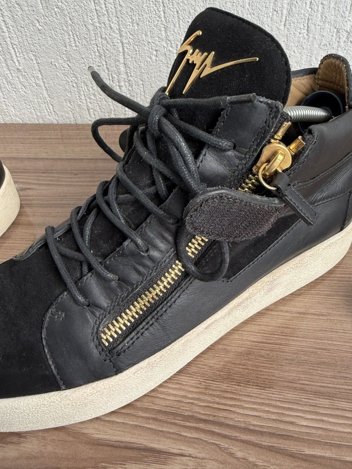 Giuseppe Zanotti Y2k😮‍💨🔥Gold strap buckle strap Sneaker Size US 10 / EU 43 - 10 Thumbnail