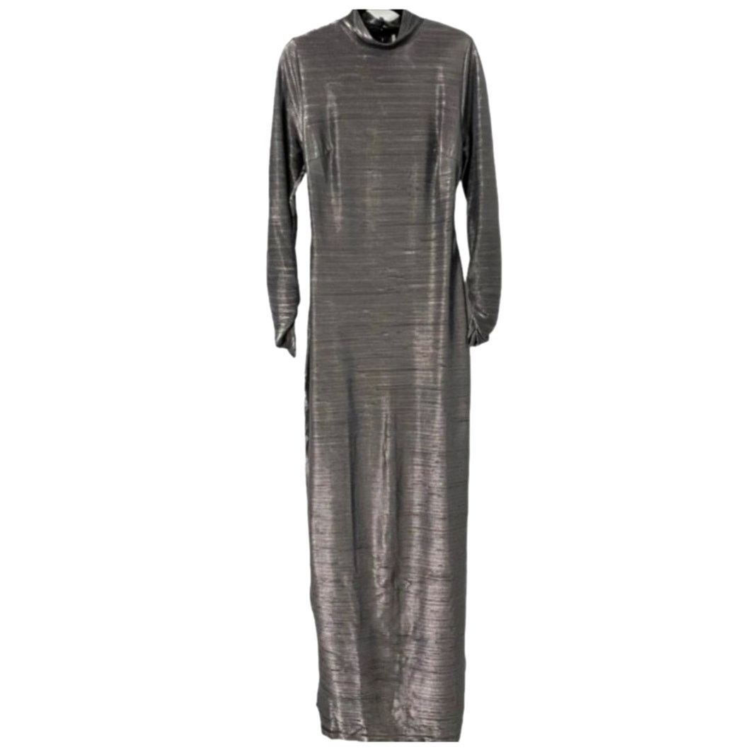 Free People NWT Free People Mila Maxi Dress SHINY $168 SMALL Gray/Lead Size S / US 4 / IT 40 - 5 Thumbnail