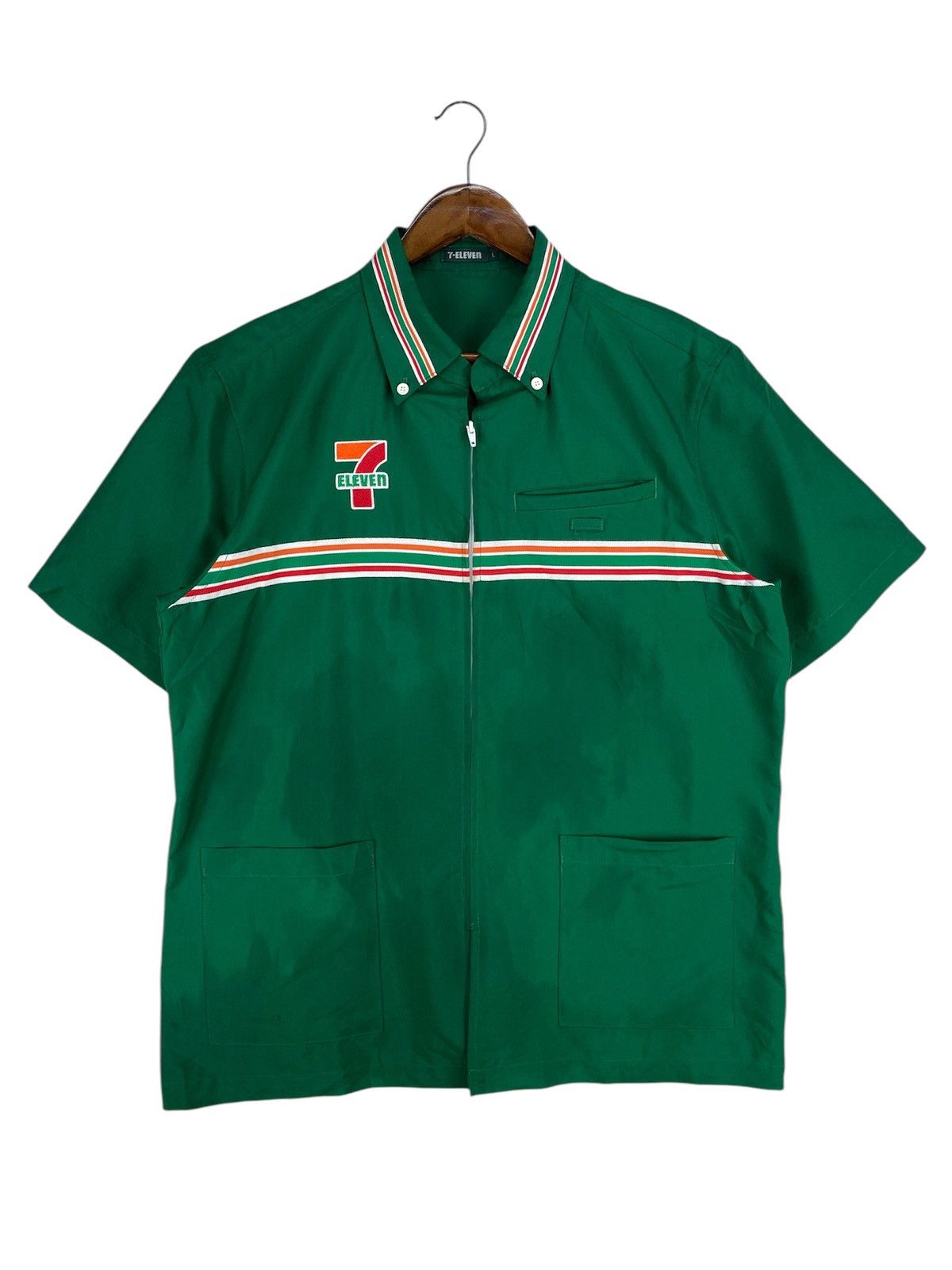 Designer × Japanese Brand × Vintage 💥RARE💥VINTAGE 7 ELEVEN WORK SHIRT Size US L / EU 52-54 / 3 - 1 Thumbnail