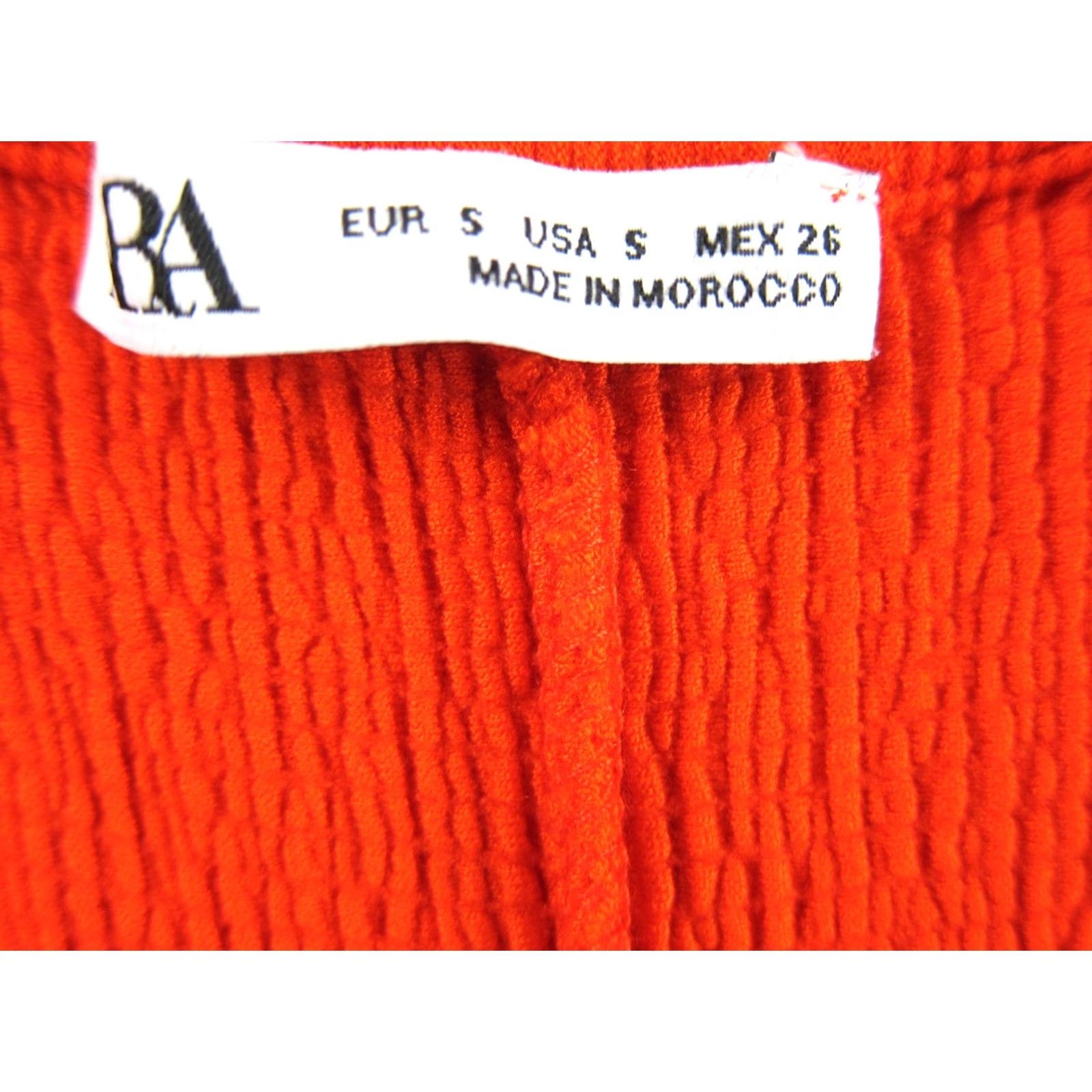 Zara ZARA Bright Orange Ribbed Jersey Stretch Deep V-Neck Midi Tank Dress Small Womens Size S / US 4 / IT 40 - 3 Thumbnail