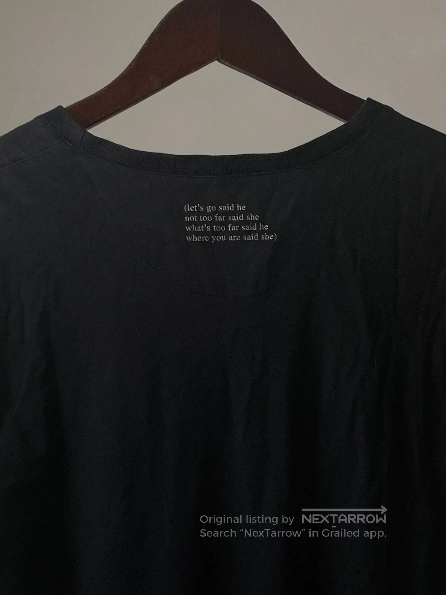 Ann Demeulemeester Ann Demeulemeester Black T-Shirt with Slogan. Size S / US 4 / IT 40 - 1 Thumbnail