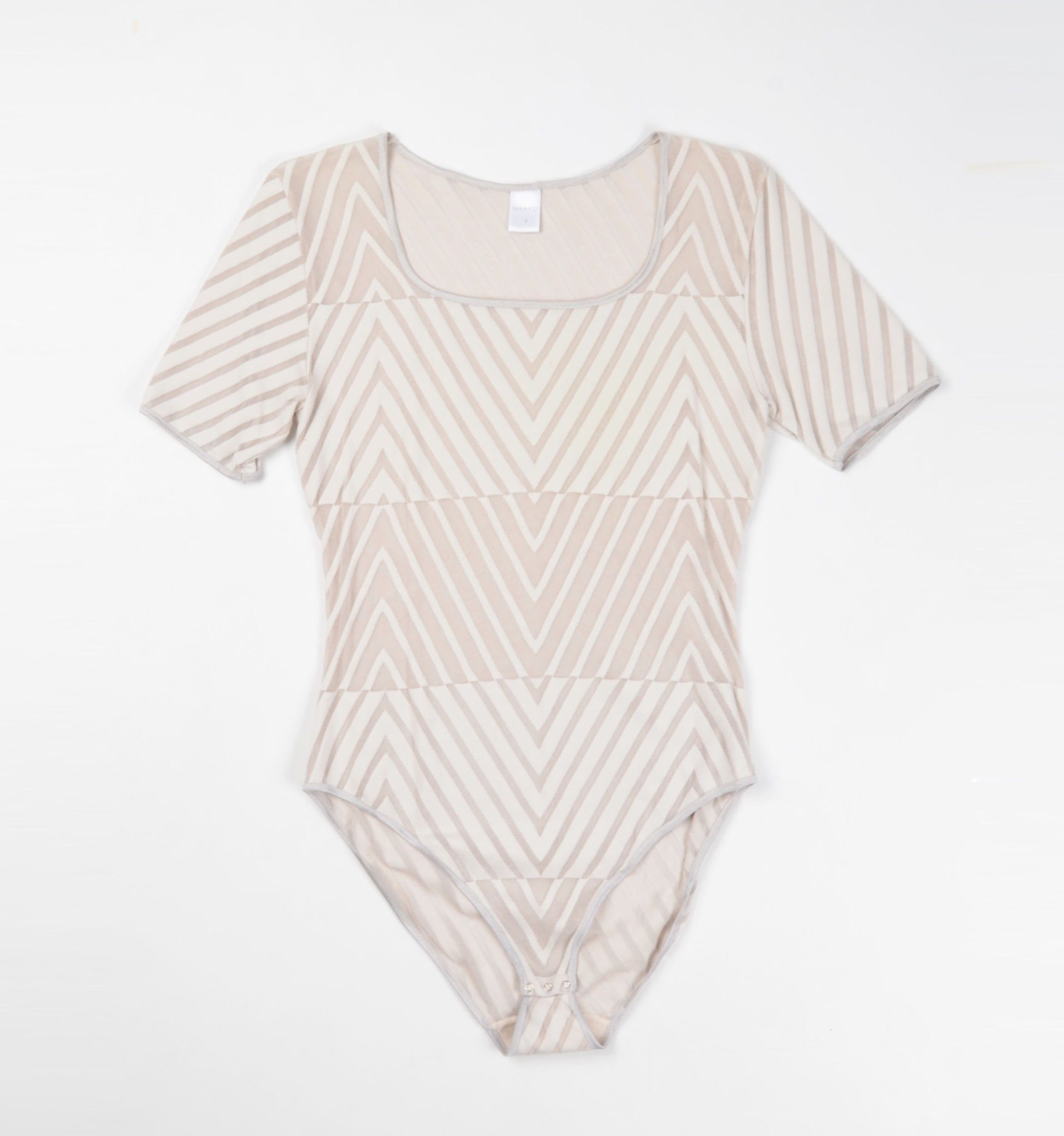 Hanro Hanro Vintage Mesh Striped Square Neck Bodysuit Size S / US 4 / IT 40 - 4 Thumbnail