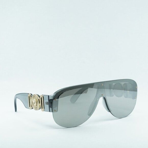 Versace Versace VE4391 311/6G Sunglasses Transparent Grey Aviator Size ONE SIZE - 9 Thumbnail