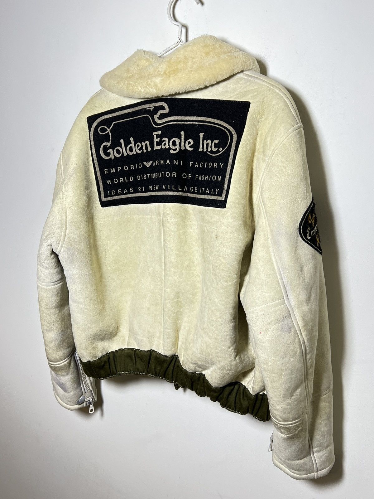 Giorgio Armani Emporio Armani shearling aviator jacket archive vintage Size US M / EU 48-50 / 2 - 14 Thumbnail