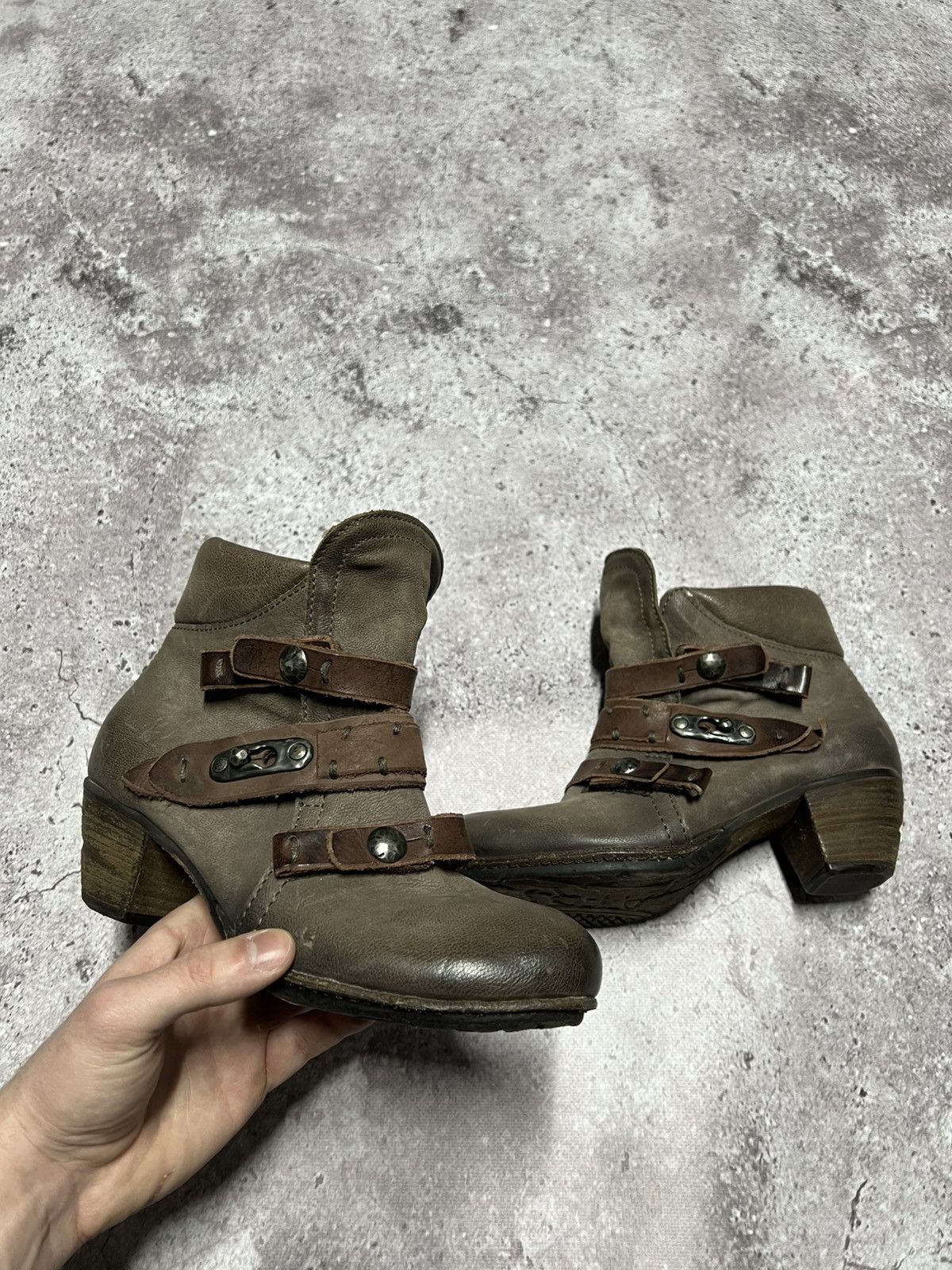 A.S.98 A.S.98 Brown Leather Avantgarde Boho Grunge Boots Size: 39 Size US 9 / IT 39 - 14 Thumbnail